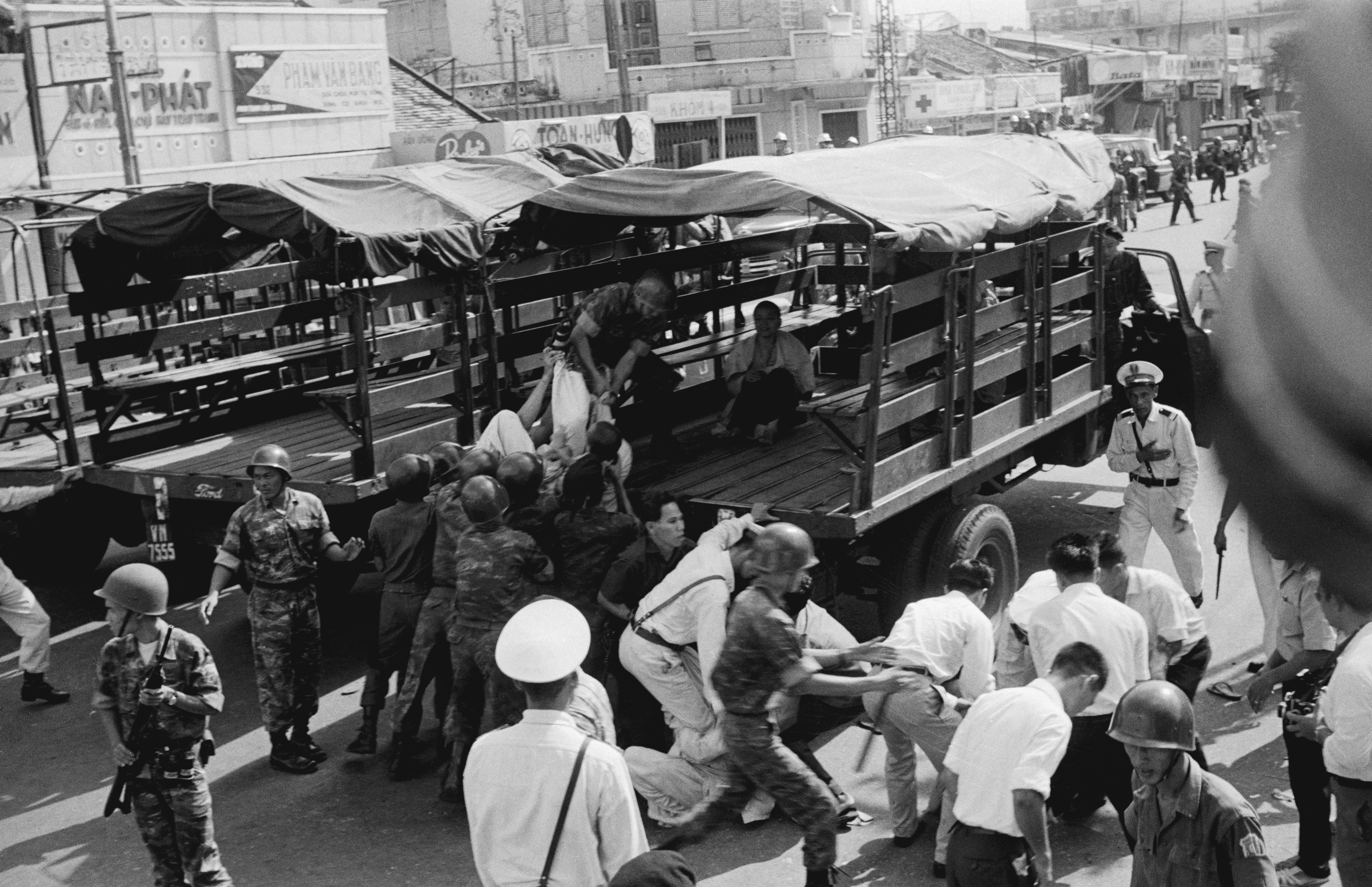 Buddhist monk arrested during protest in South Vietnam