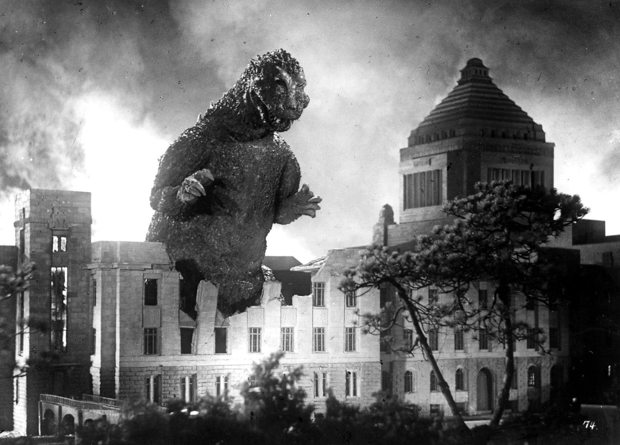 Scene from the Japanese motion picture Gojira (1954)