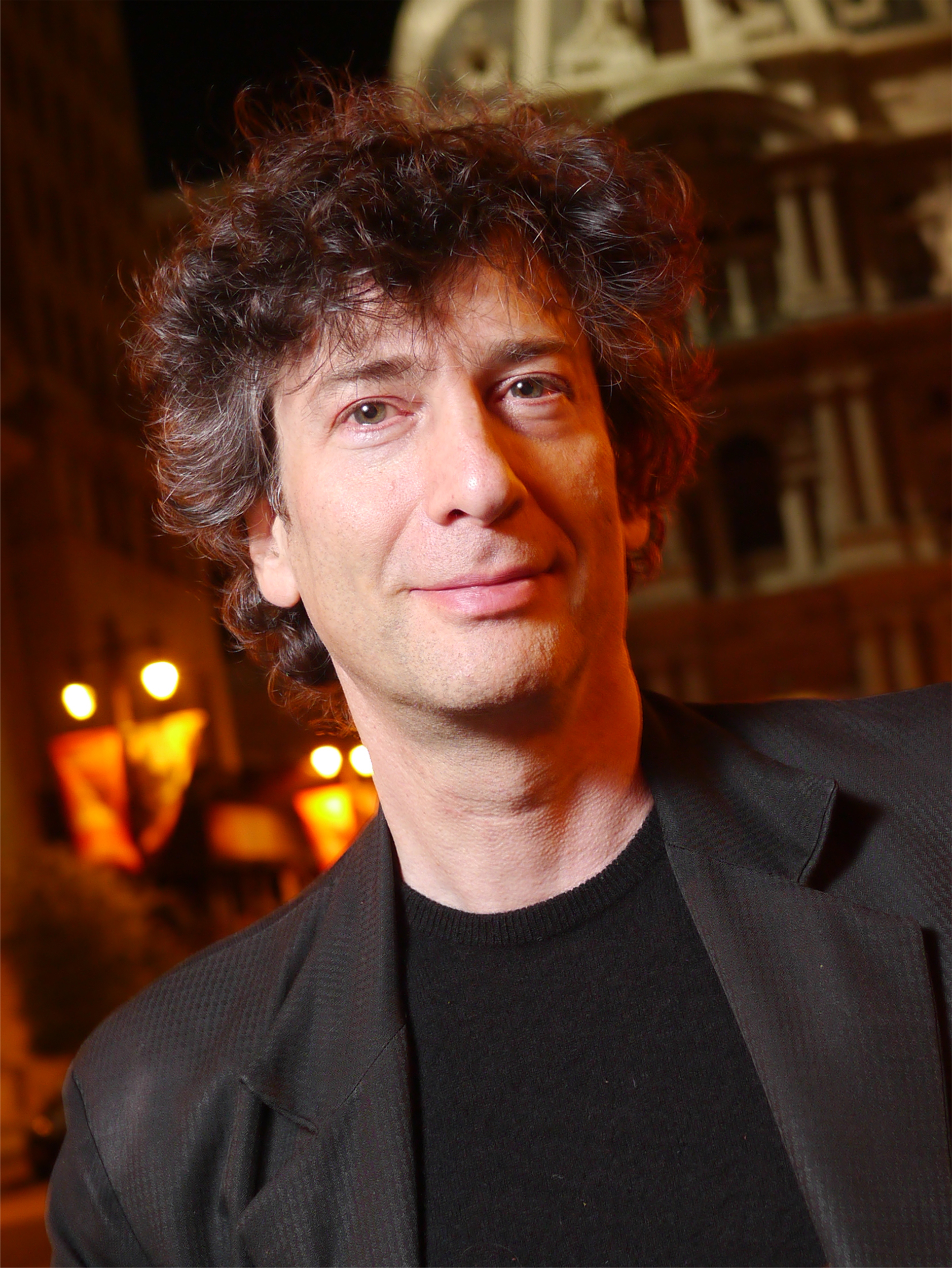 British-born author Neil Gaiman