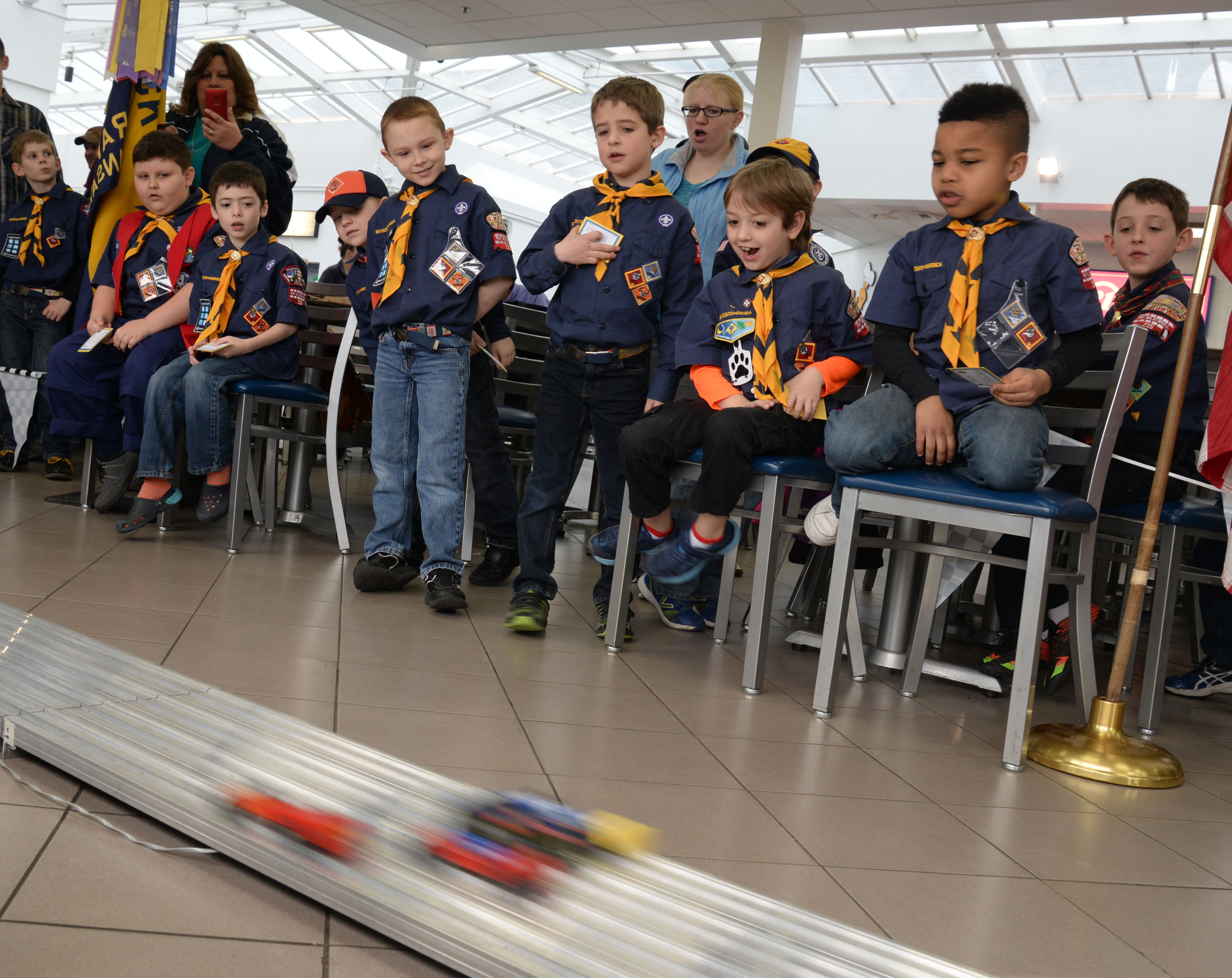 Boy Scouts of America Pinewood Derby model car race