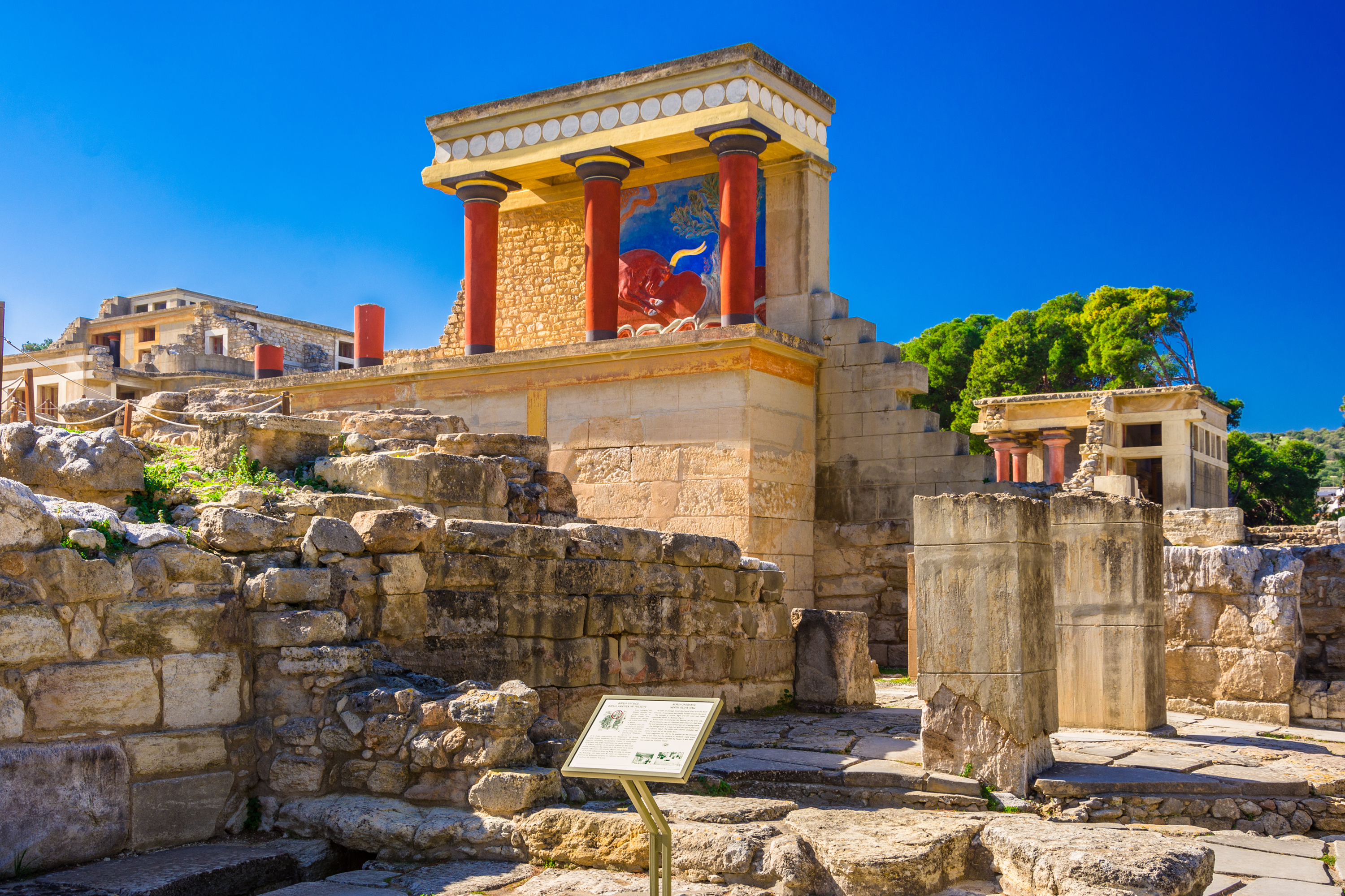 Palace of Minos on the Greek island of Crete