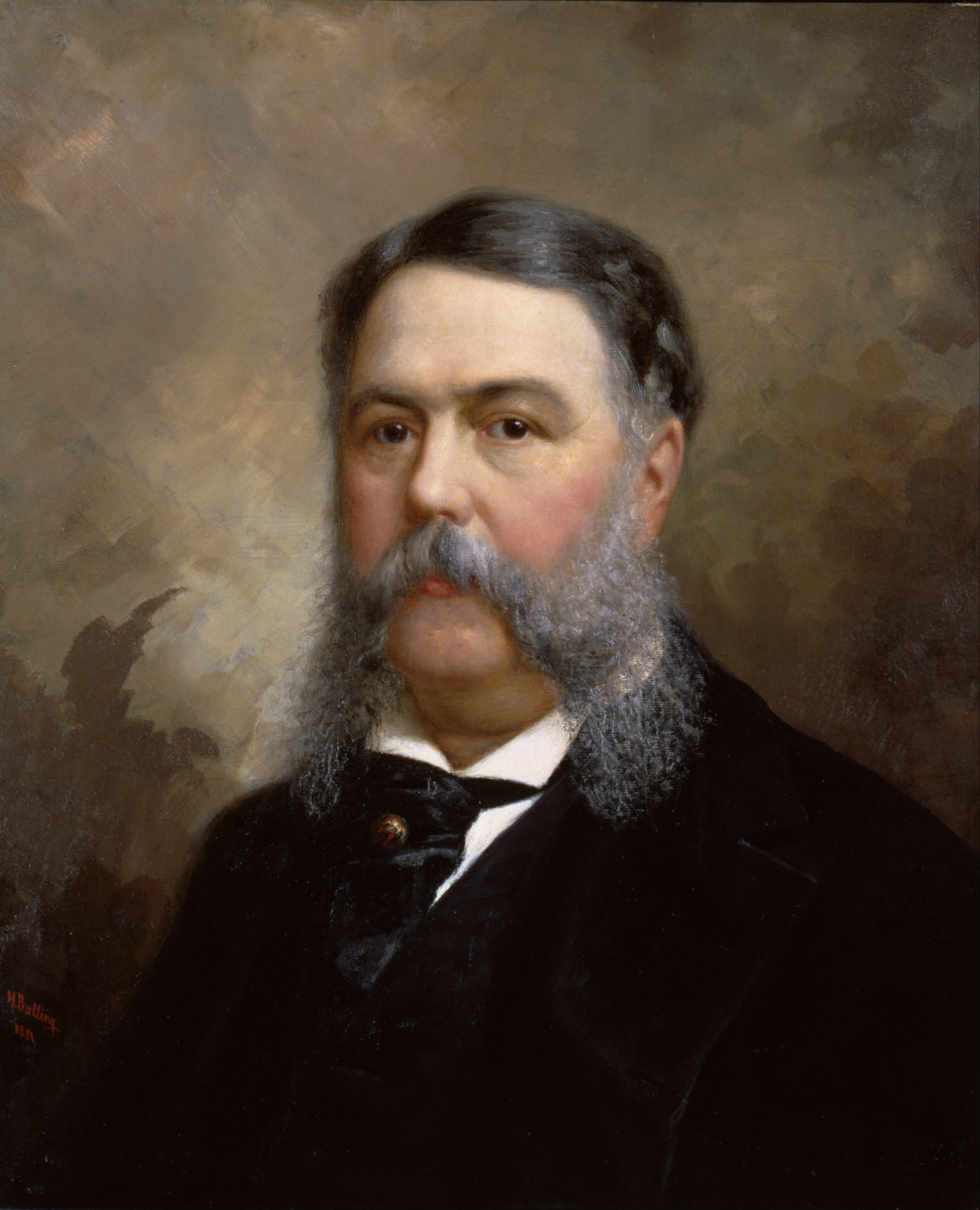 Chester A. Arthur, the 21st president of the United States, served from 1881 to 1885.