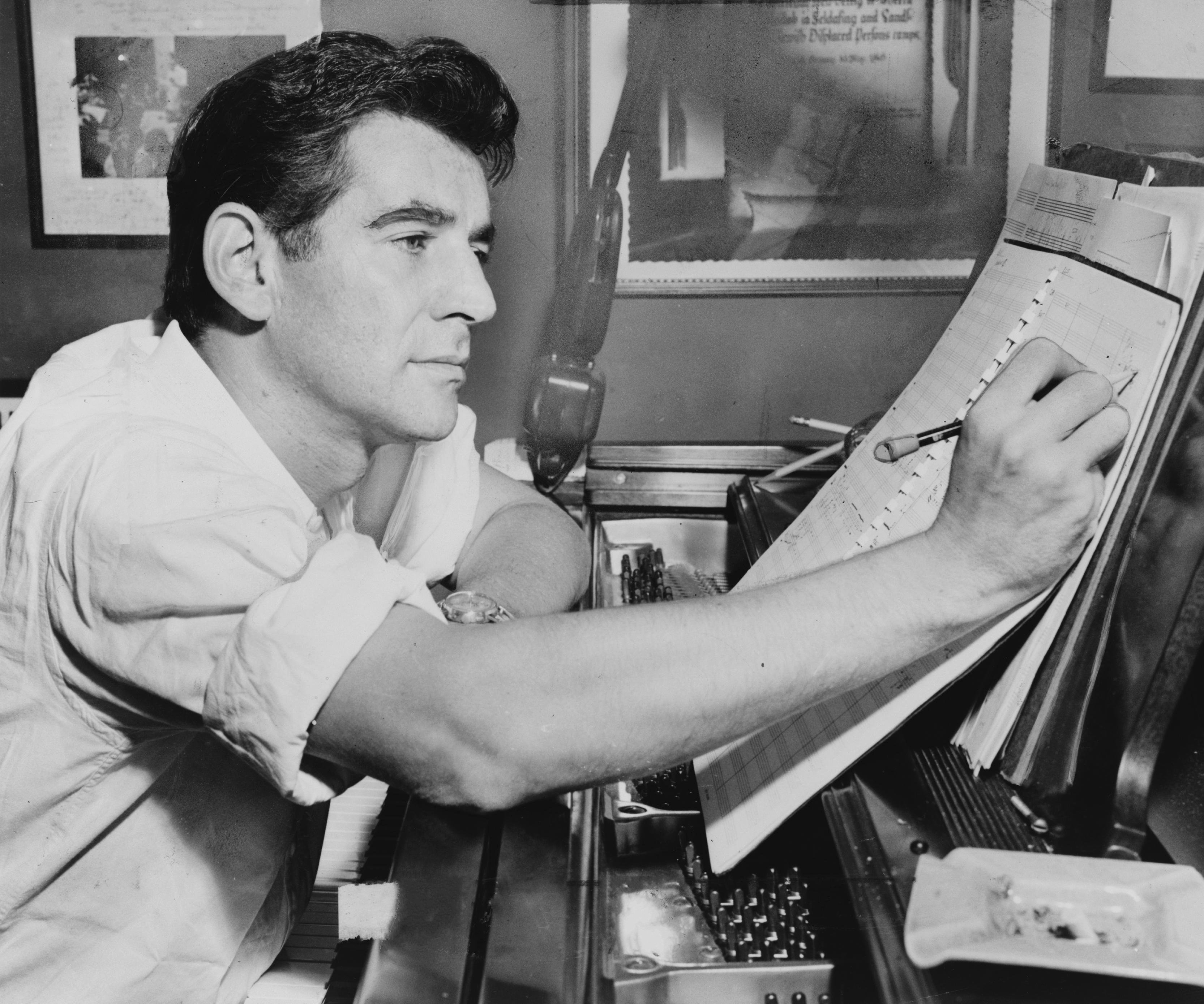 American composer-conductor Leonard Bernstein