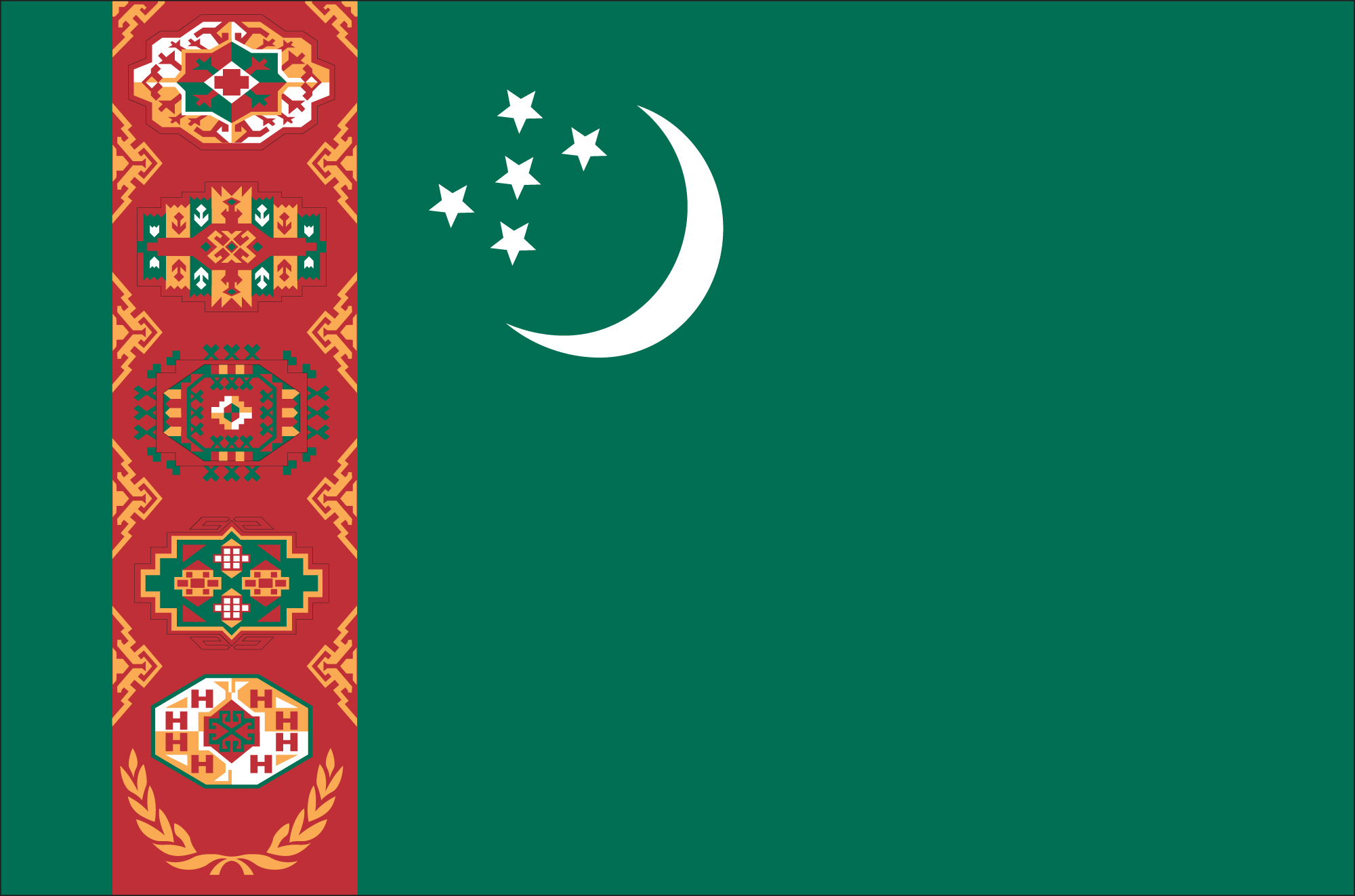 Turkmenistan flag