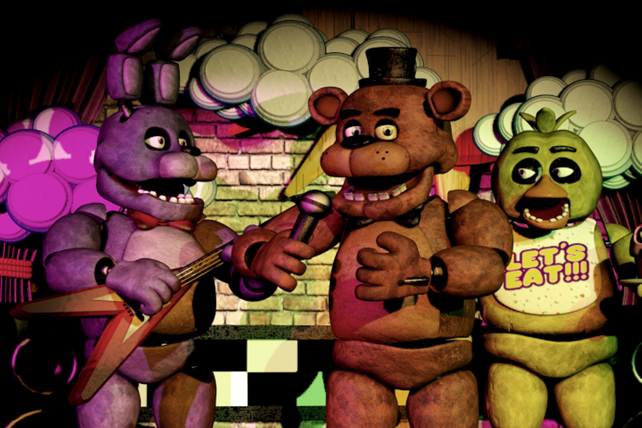 Characters from the electronic game Five Nights at Freddy's