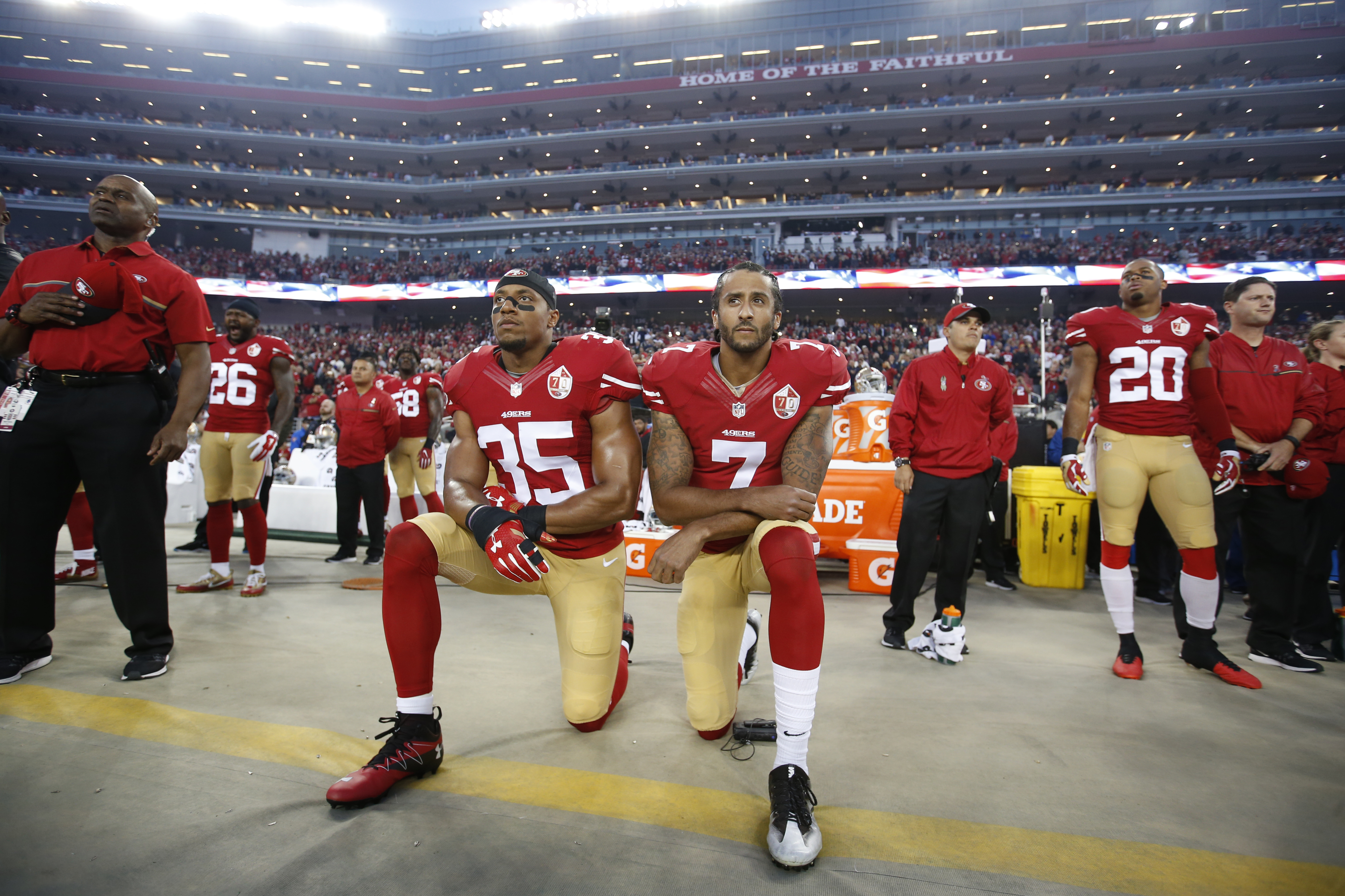 American football player Colin Kaepernick