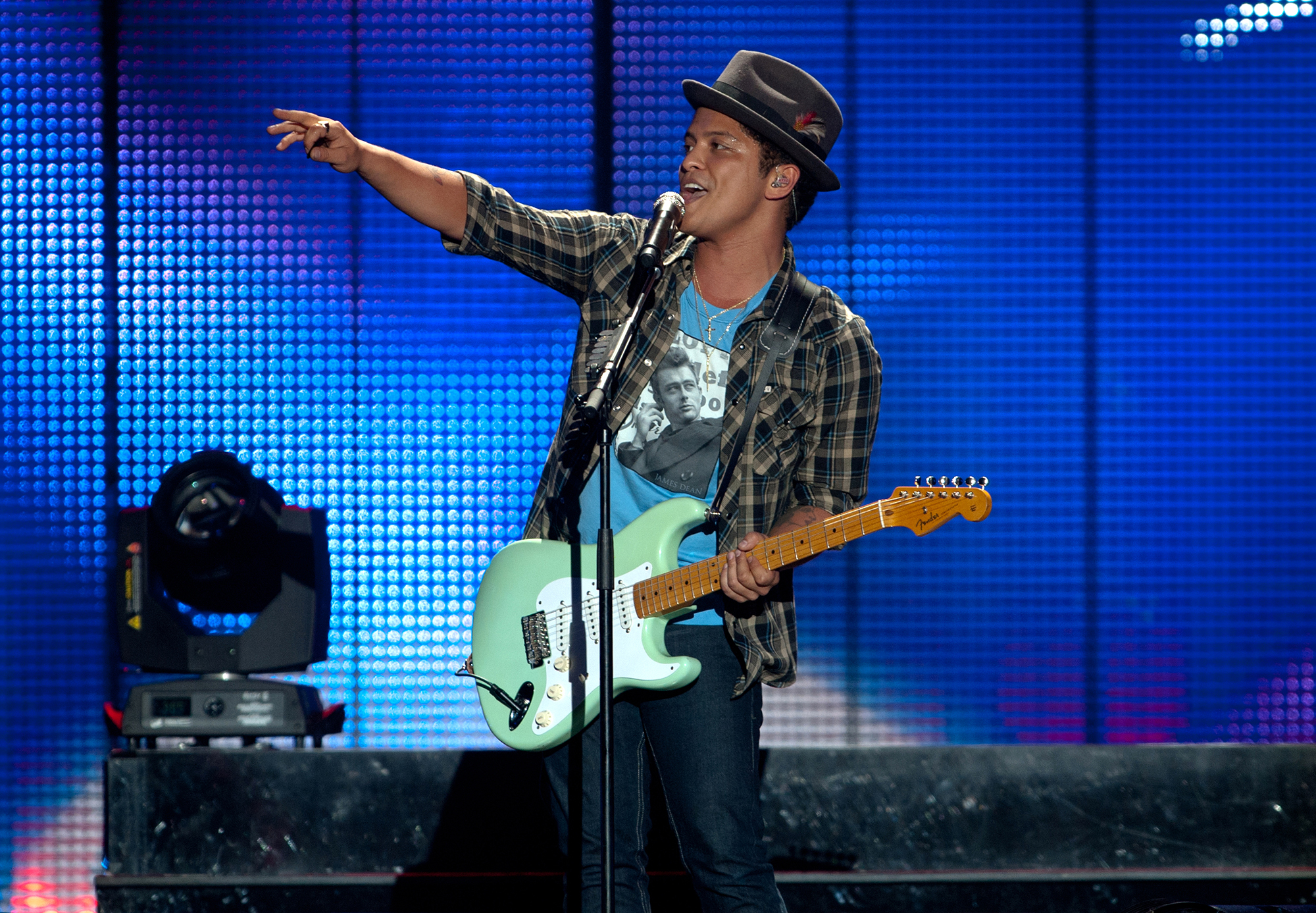 American singer and songwriter Bruno Mars