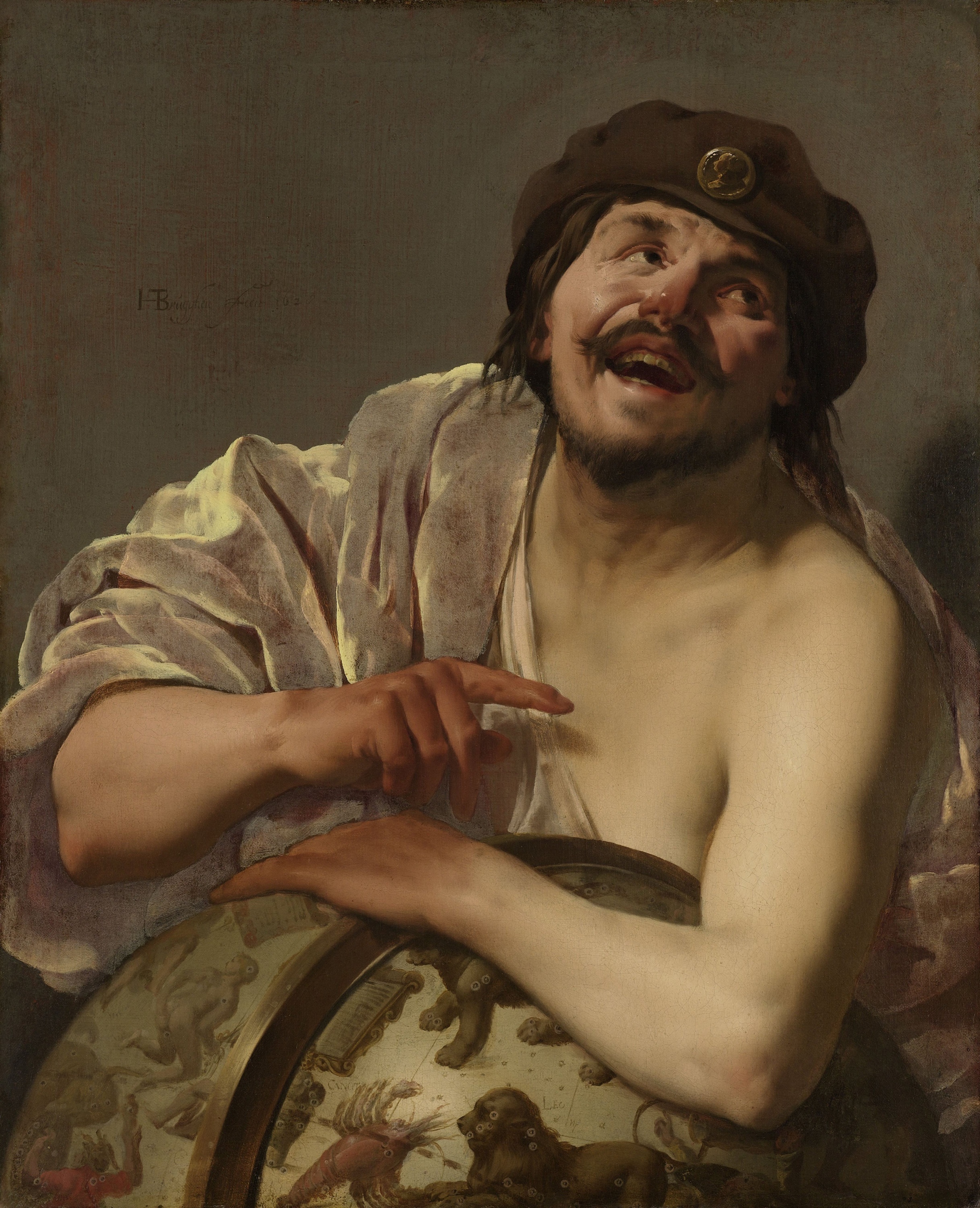 Painting of the Greek philosopher Democritus by Hendrick ter Brugghen