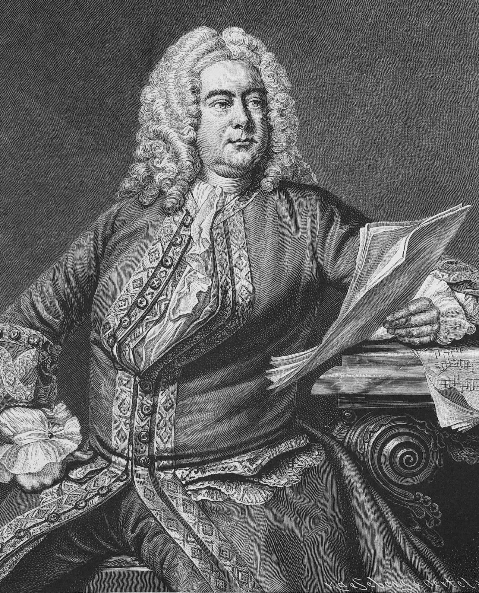 German-born composer George Frideric Handel