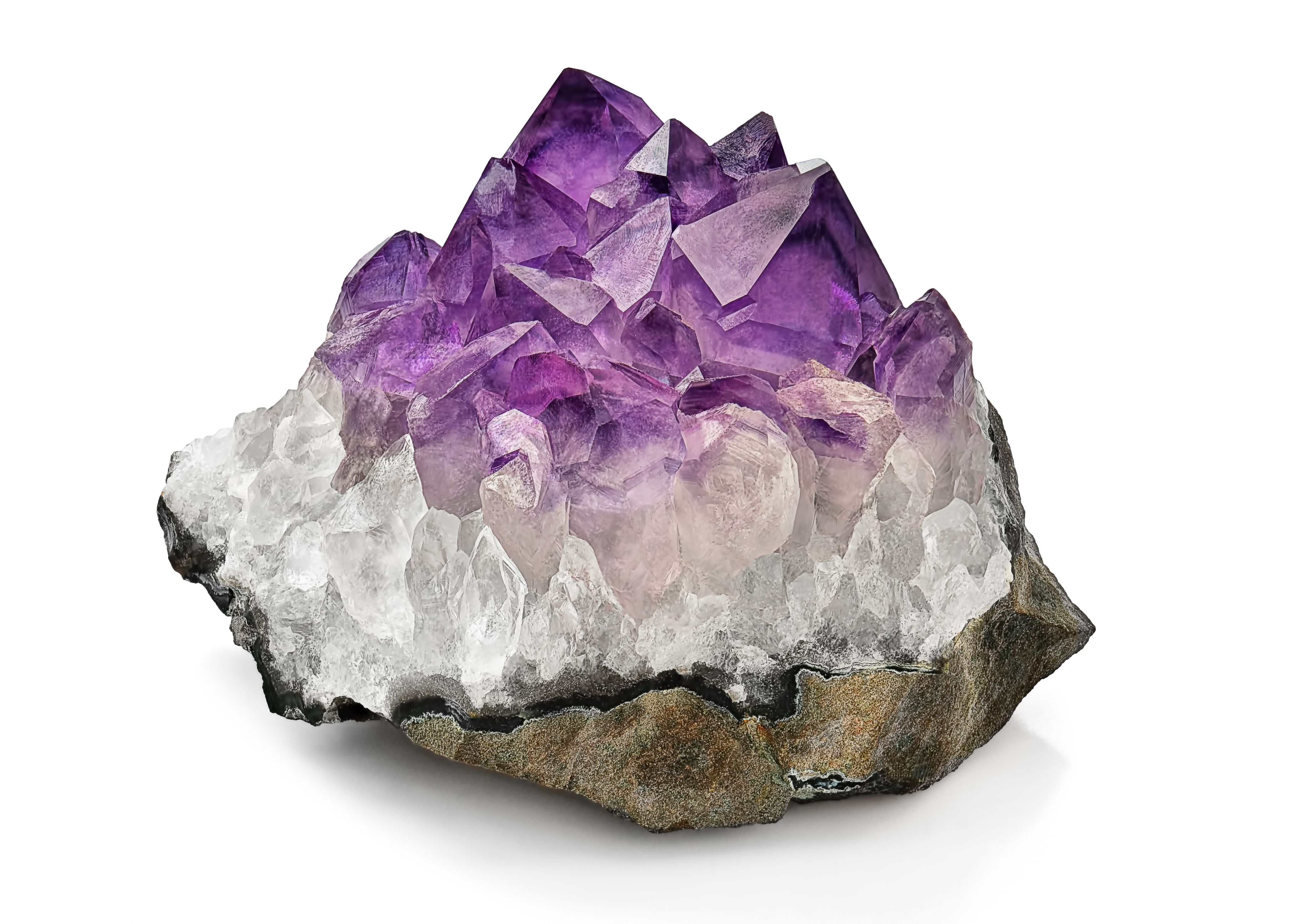 Amethyst is a hard, glassy mineral that is sometimes used in making jewelry.