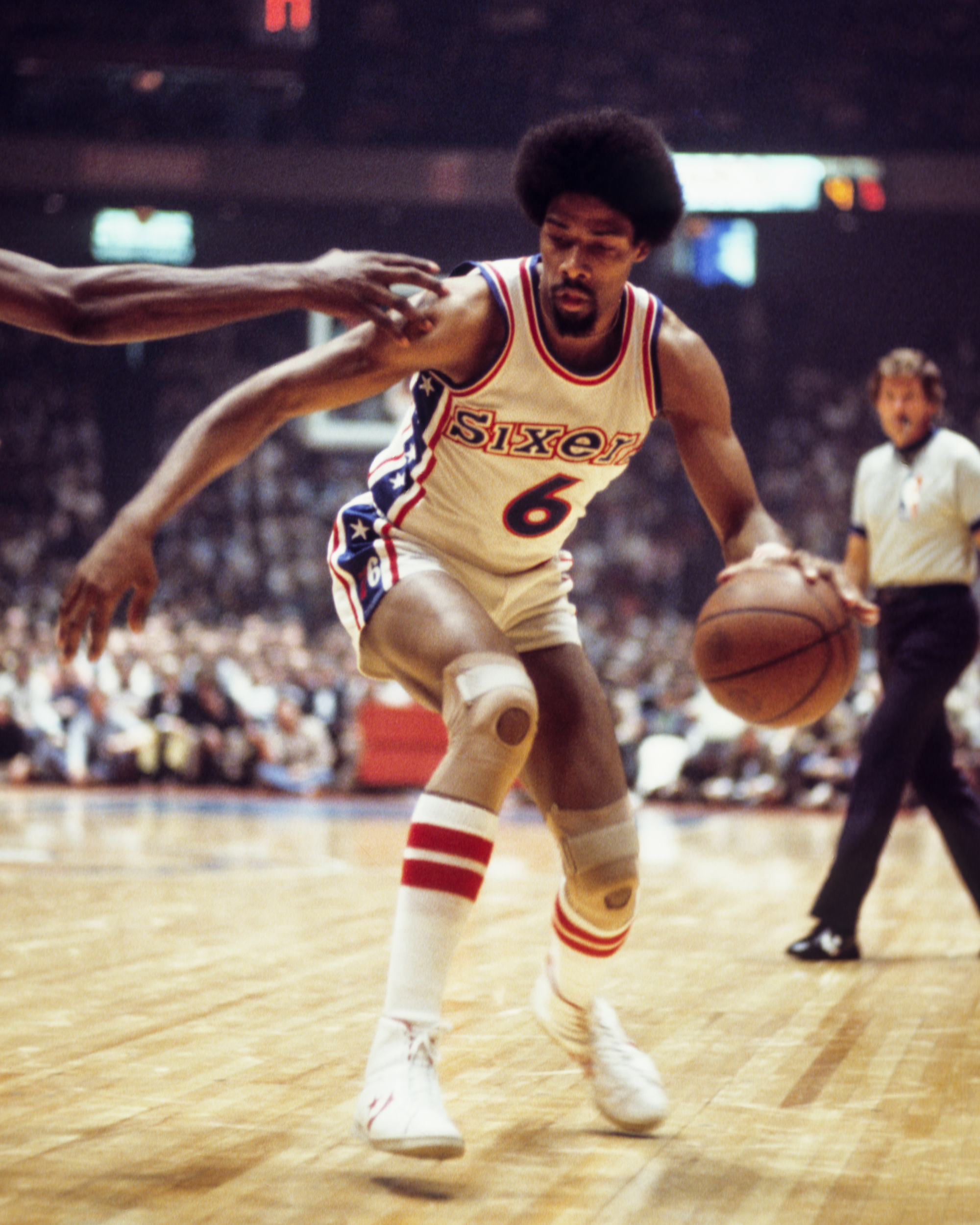 American basketball player Julius Erving