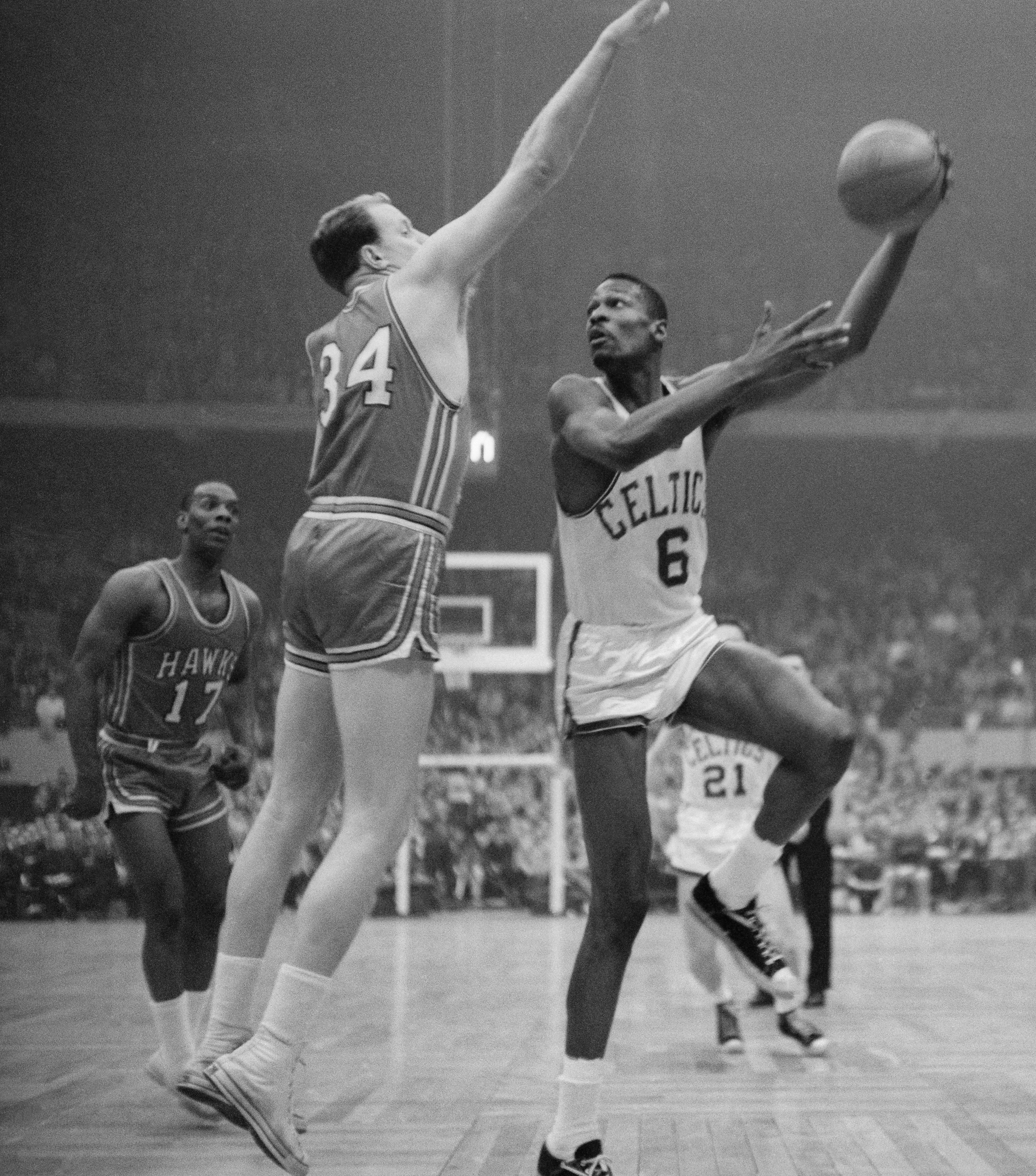 American basketball player Bill Russell