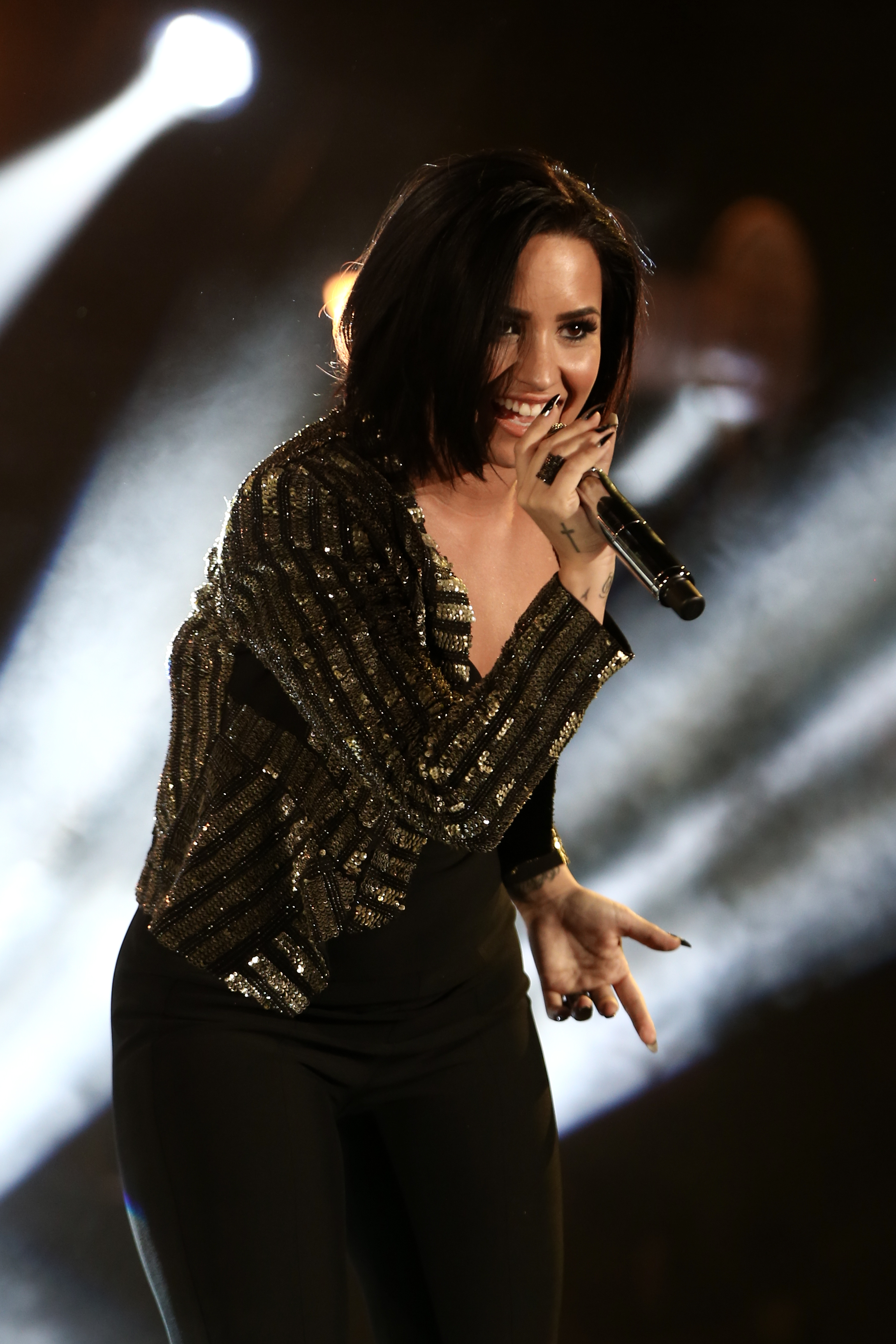 American singer, songwriter, and actor Demi Lovato