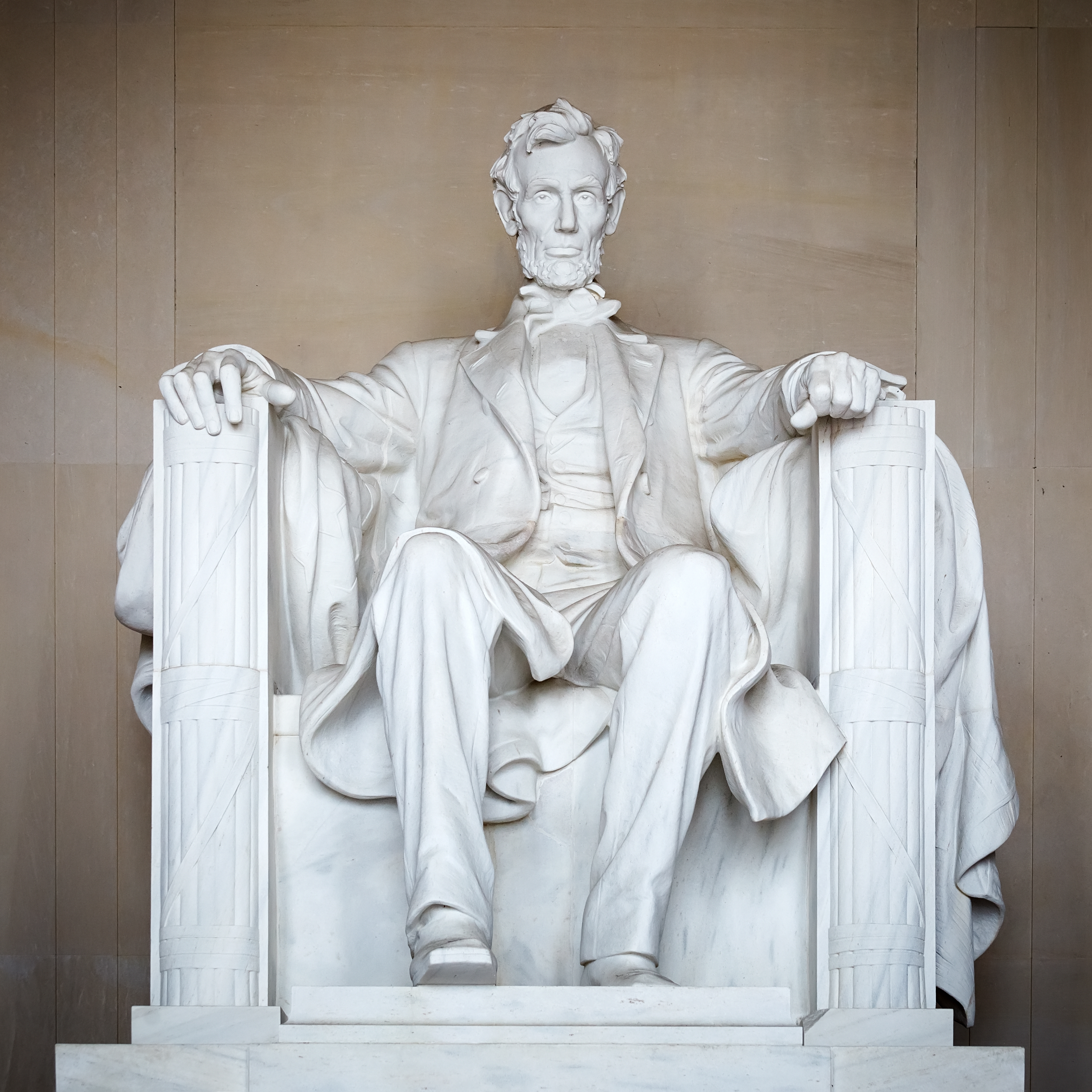 Statue of Lincoln at the Lincoln Memorial