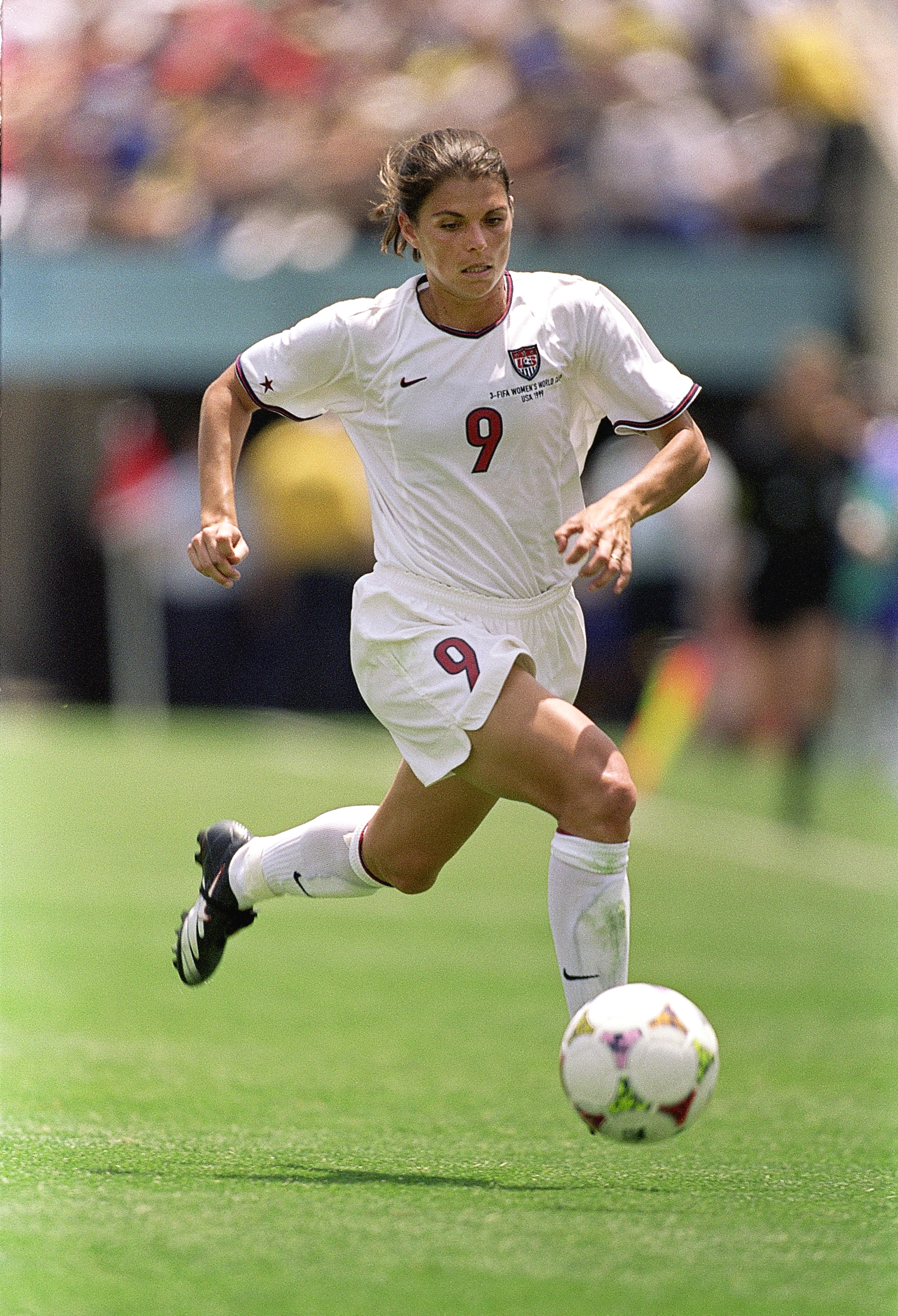 American soccer star Mia Hamm