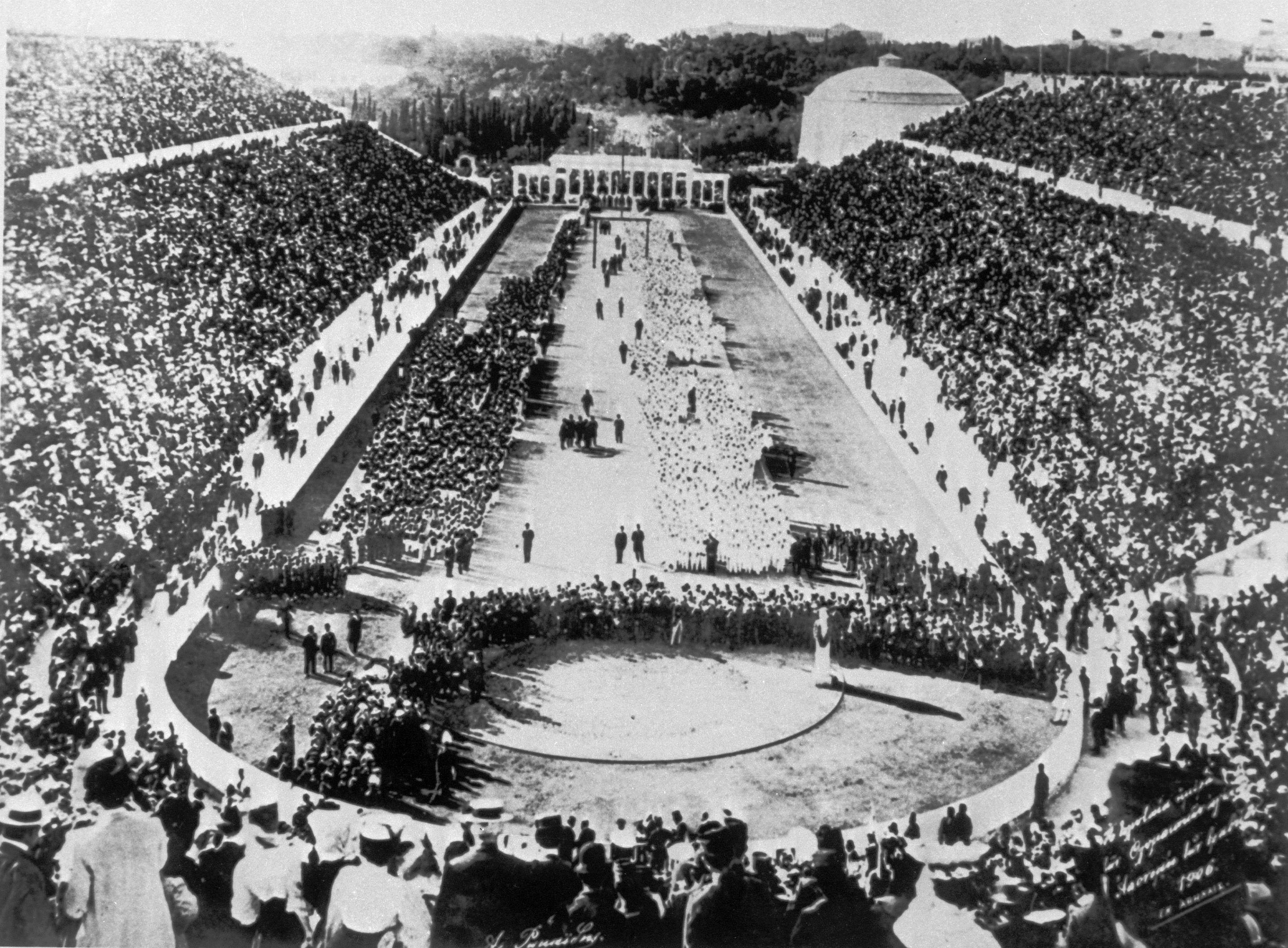 Opening Ceremony of the first Modern Olympics in Athens, Greece in 1896