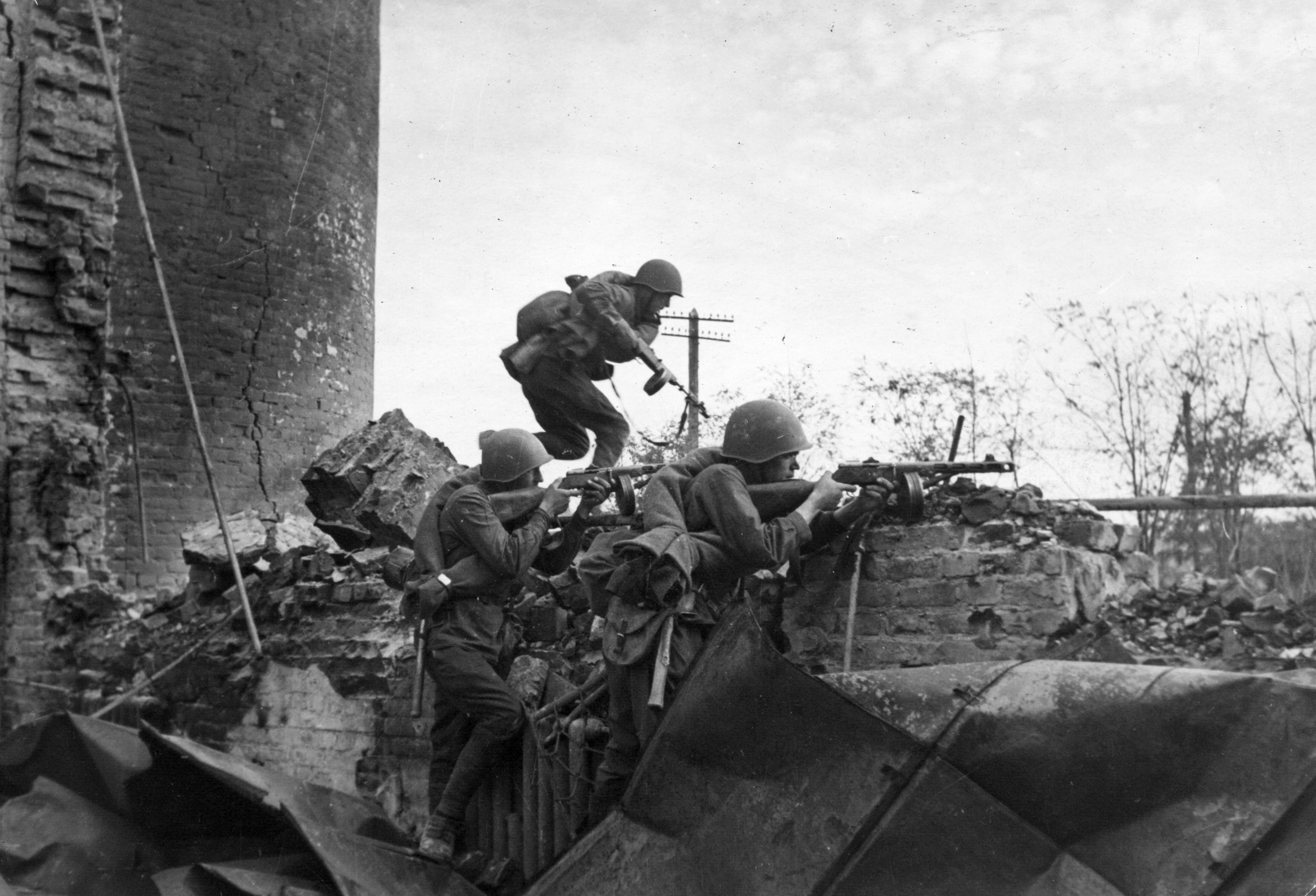 Soviet troops in the Battle of Stalingrad