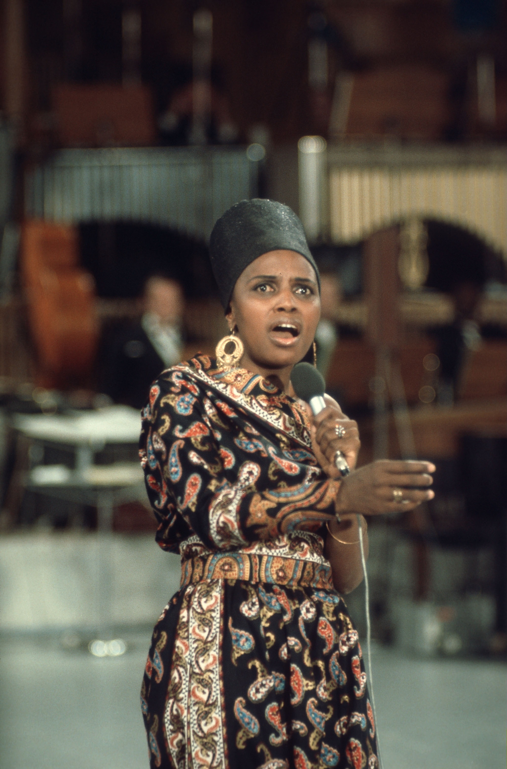 South African singer Miriam Makeba