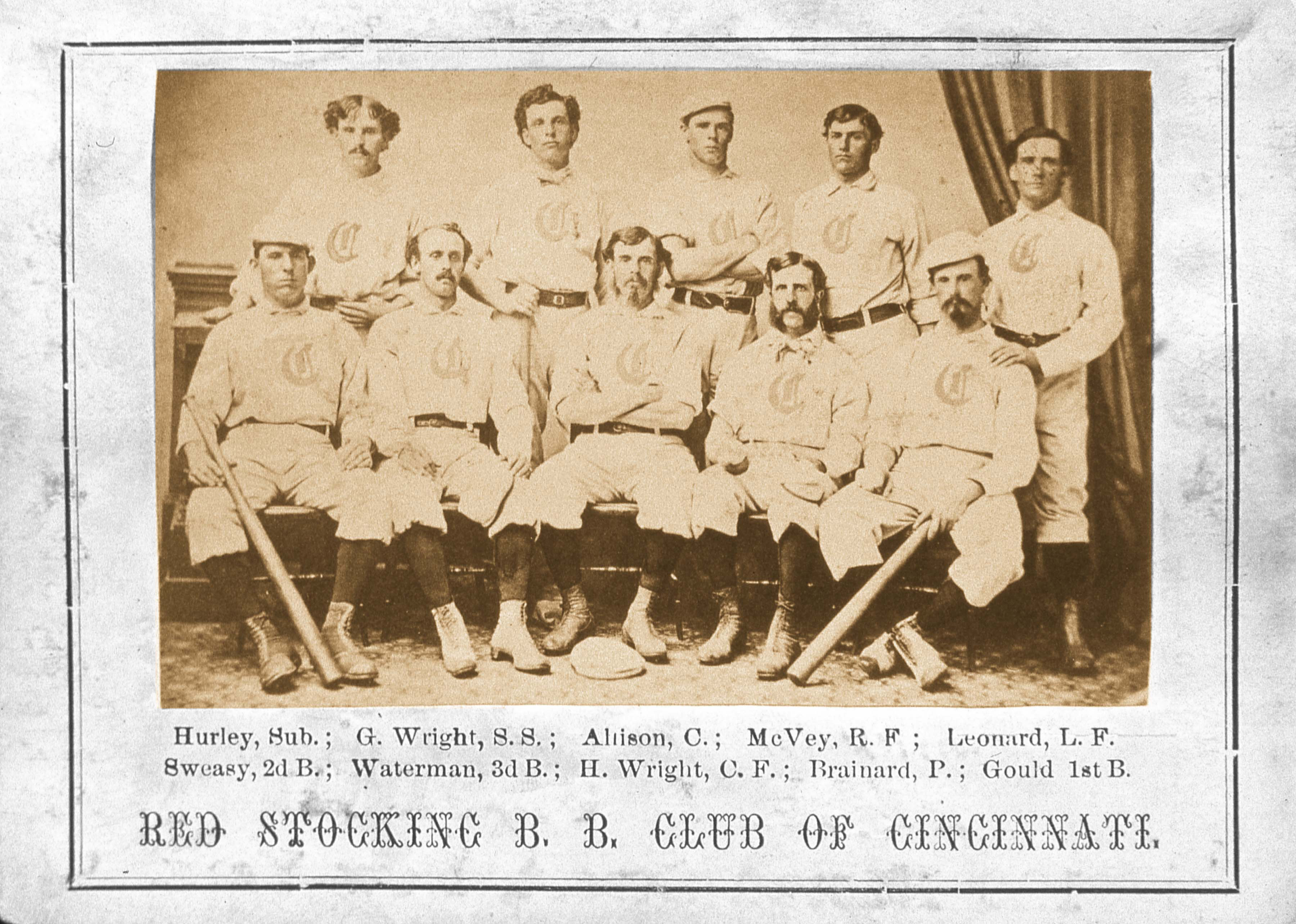 The 1869 Cincinnati Red Stockings 