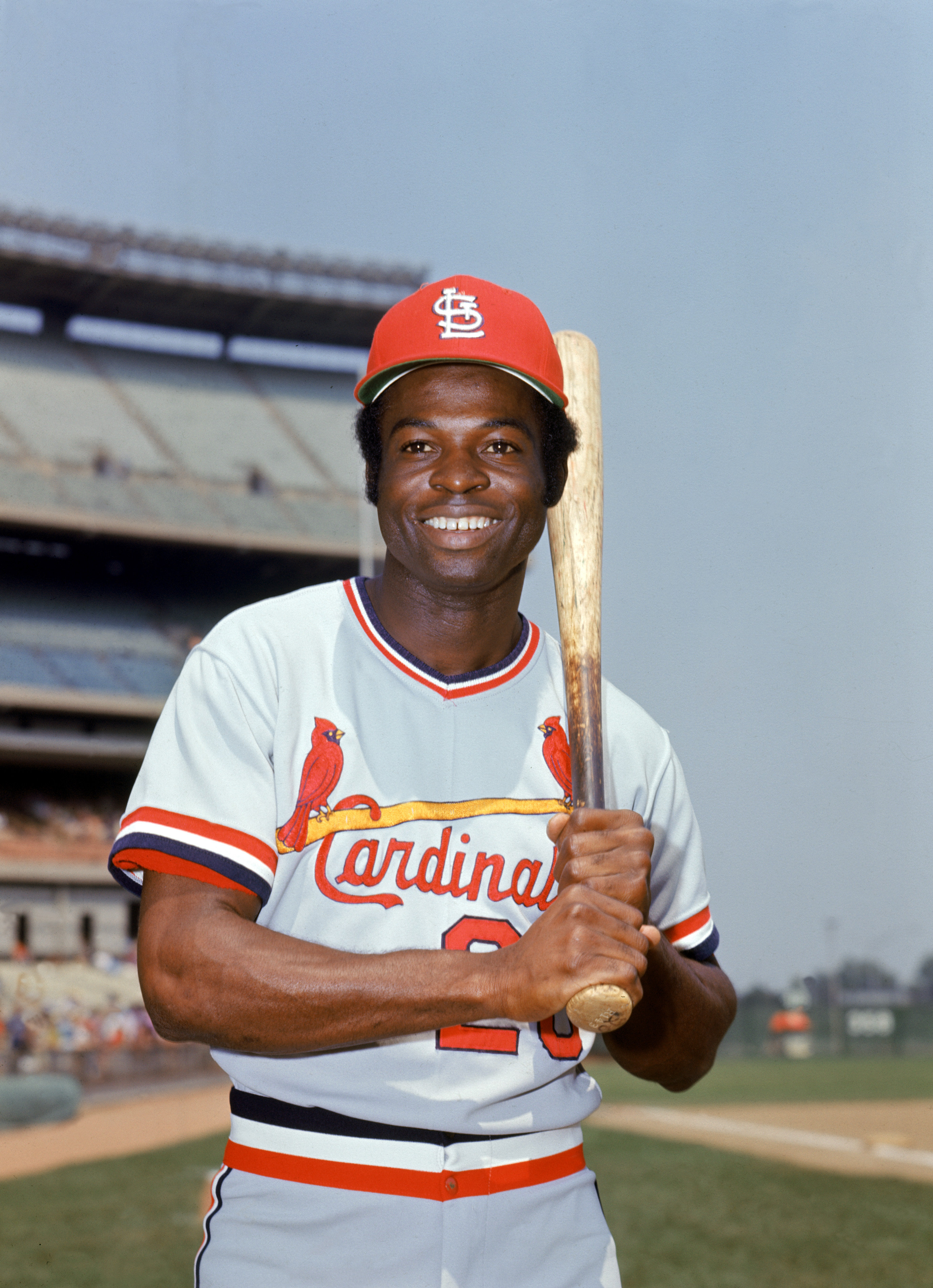 American baseball player Lou Brock