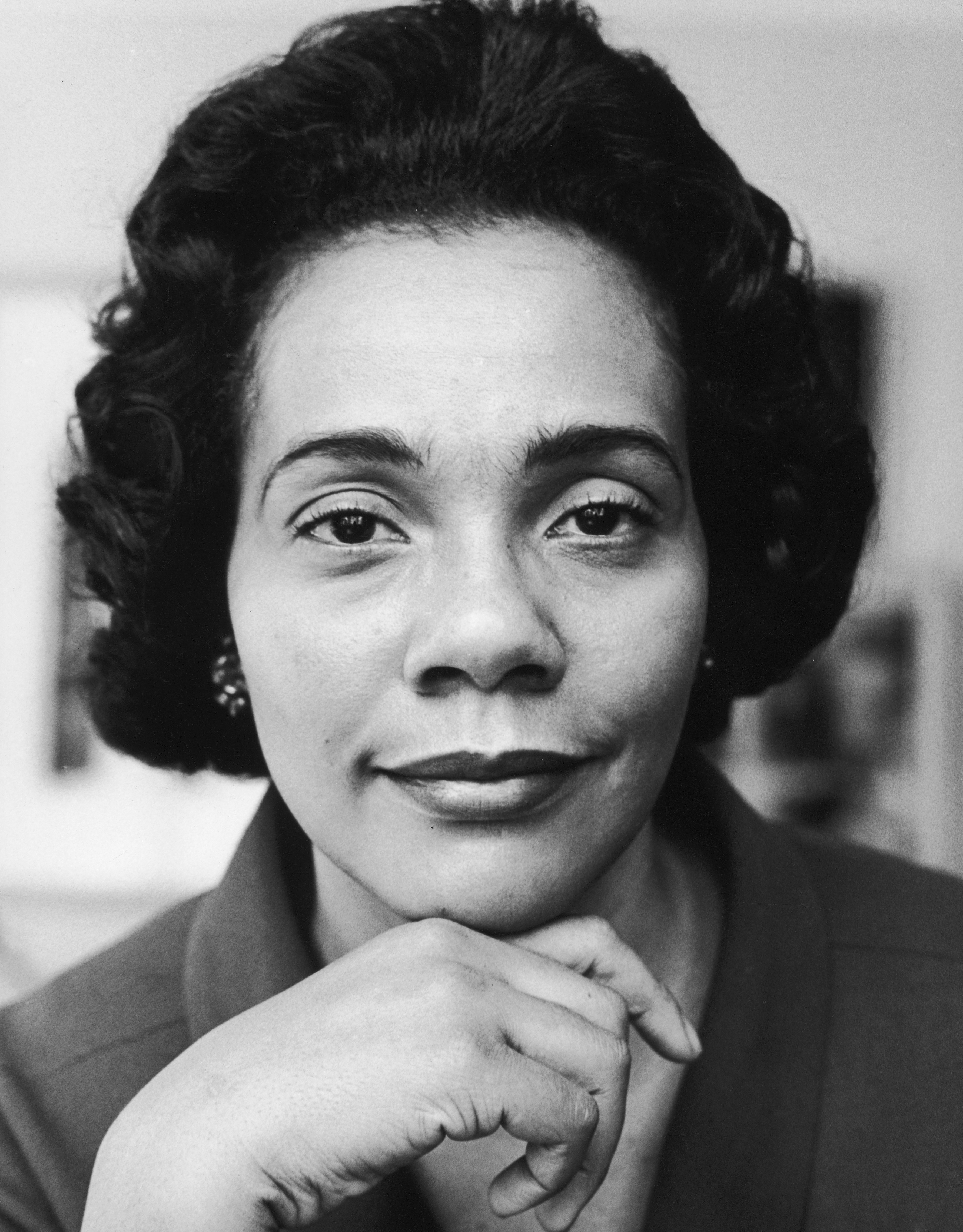 African American civil rights leader Coretta Scott King