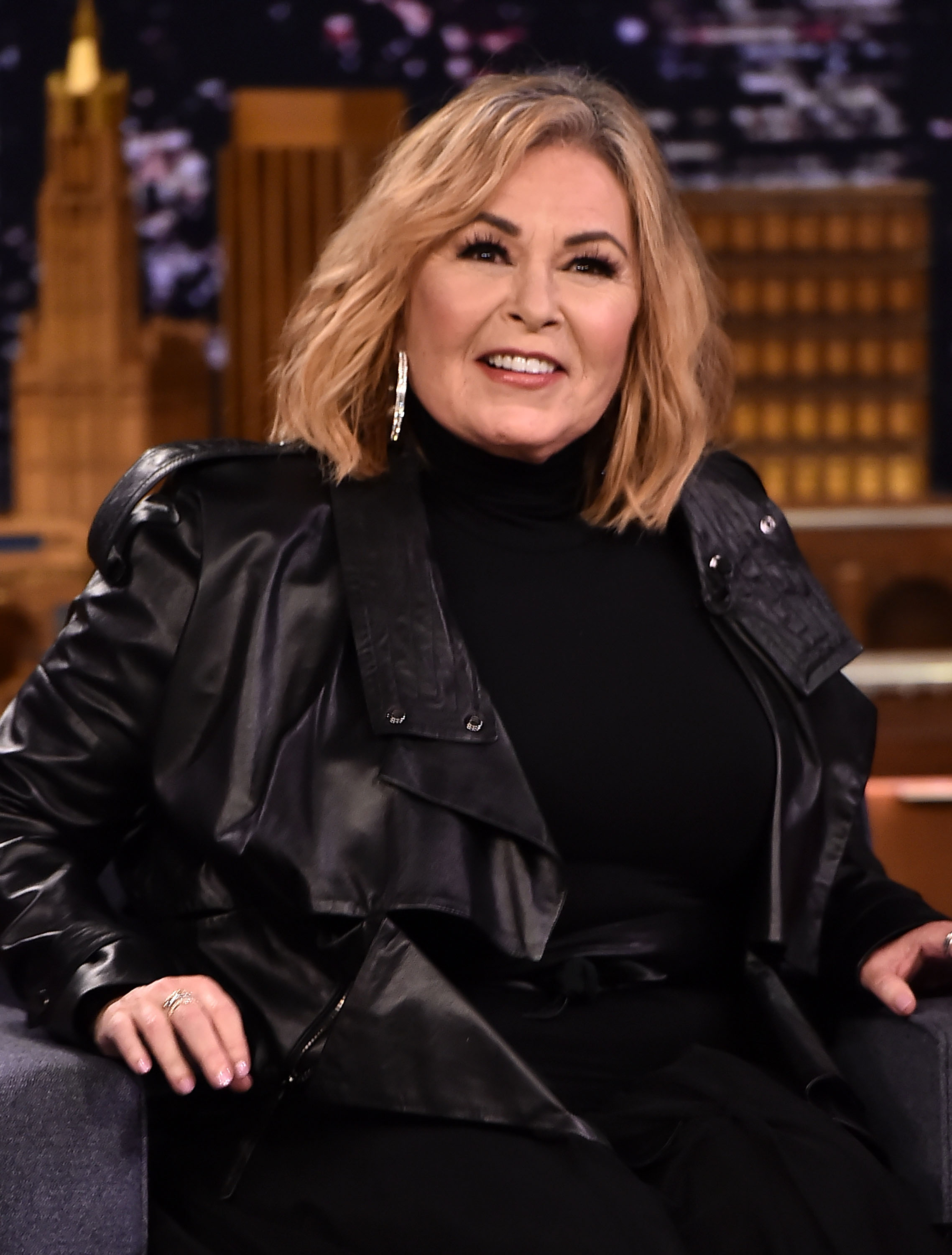 American comedian and actress Roseanne Barr