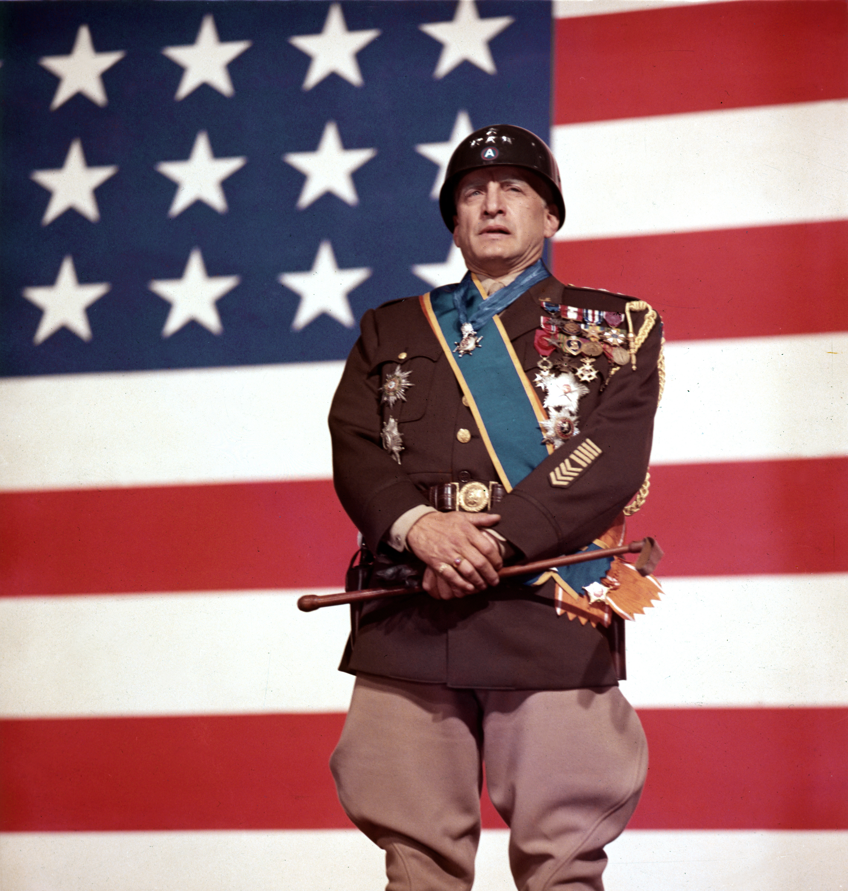 American actor George C. Scott in Patton (1970)