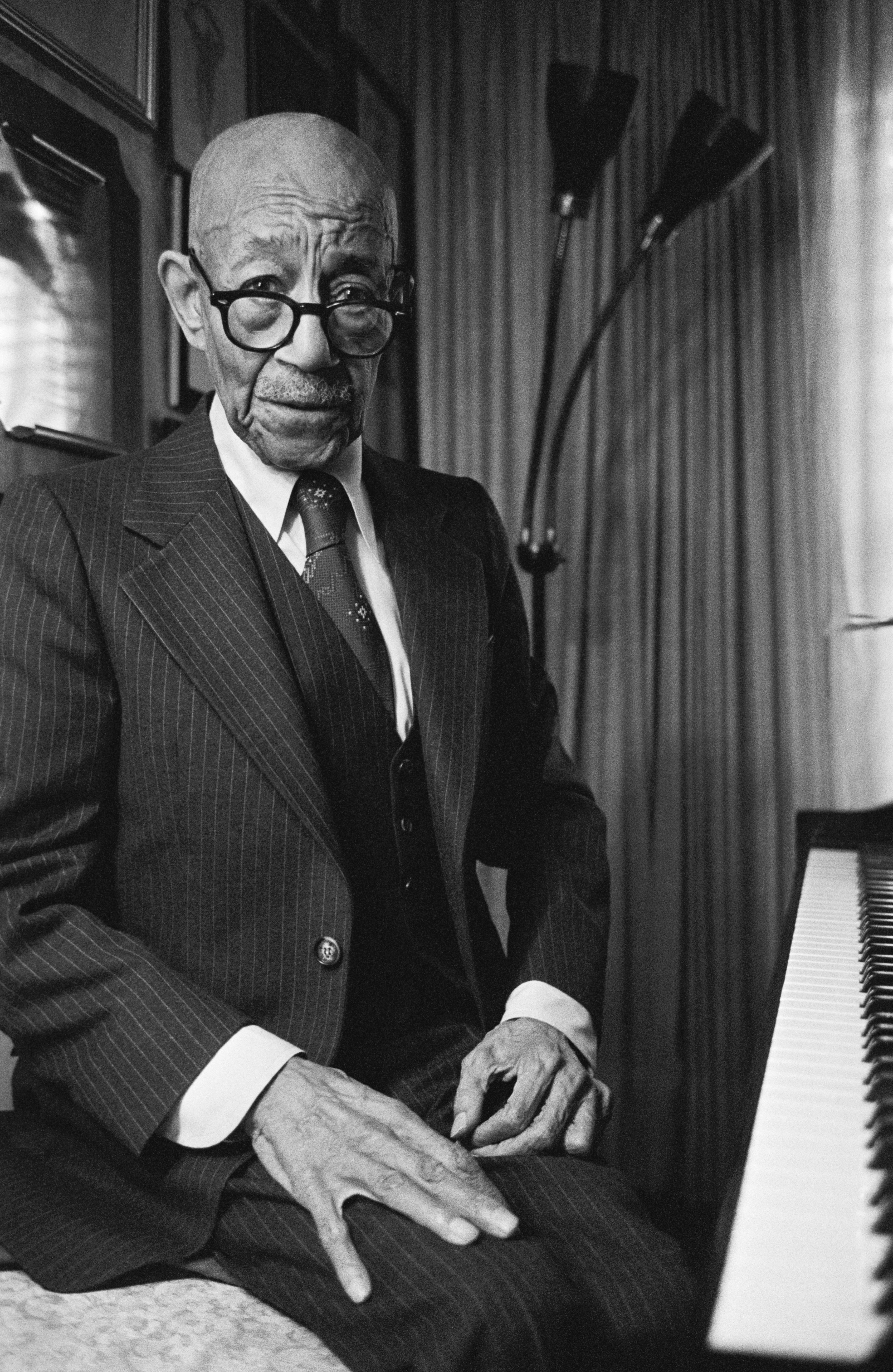 African American composer and pianist Eubie Blake