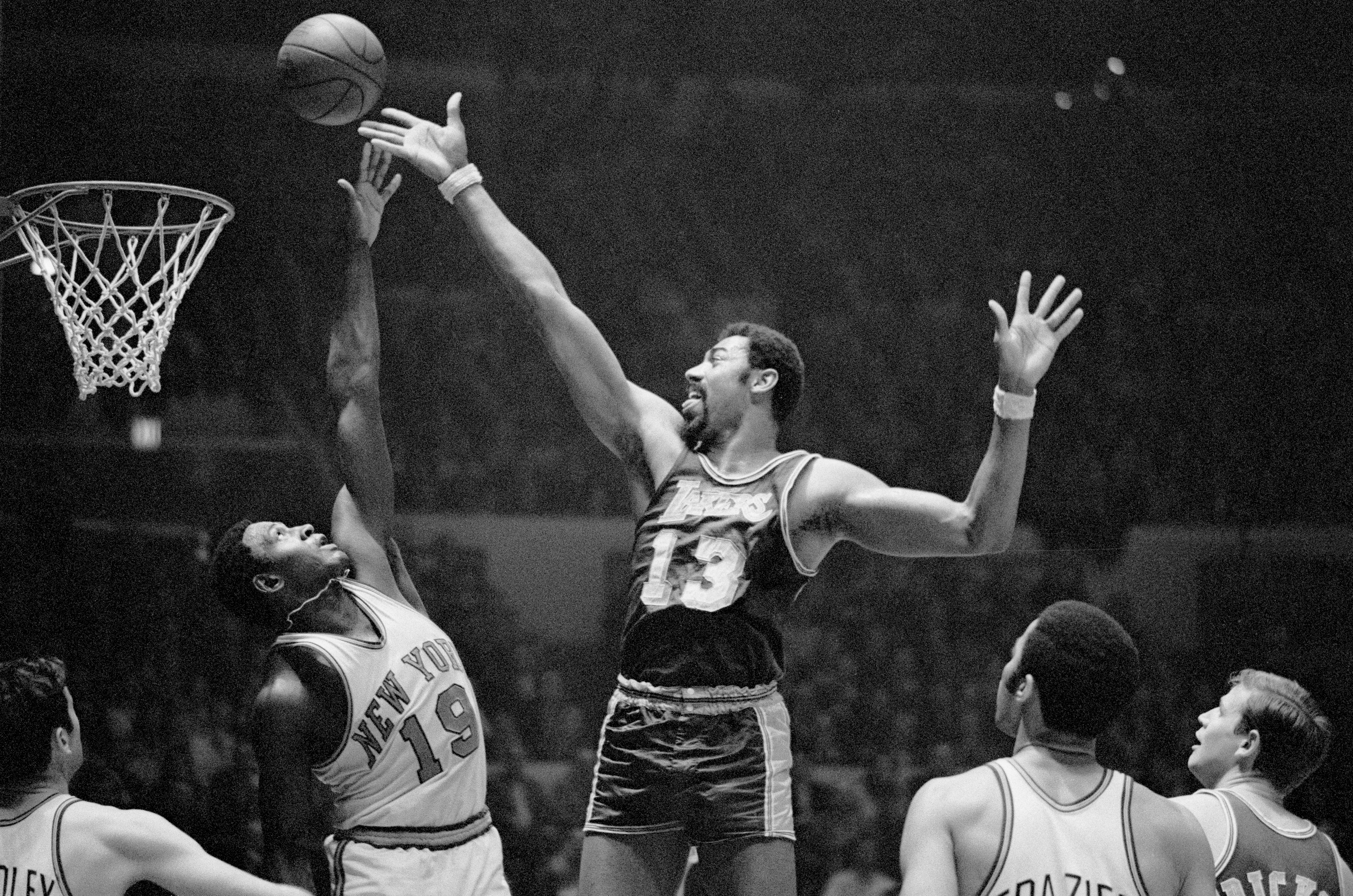 American basketball player Wilt Chamberlain