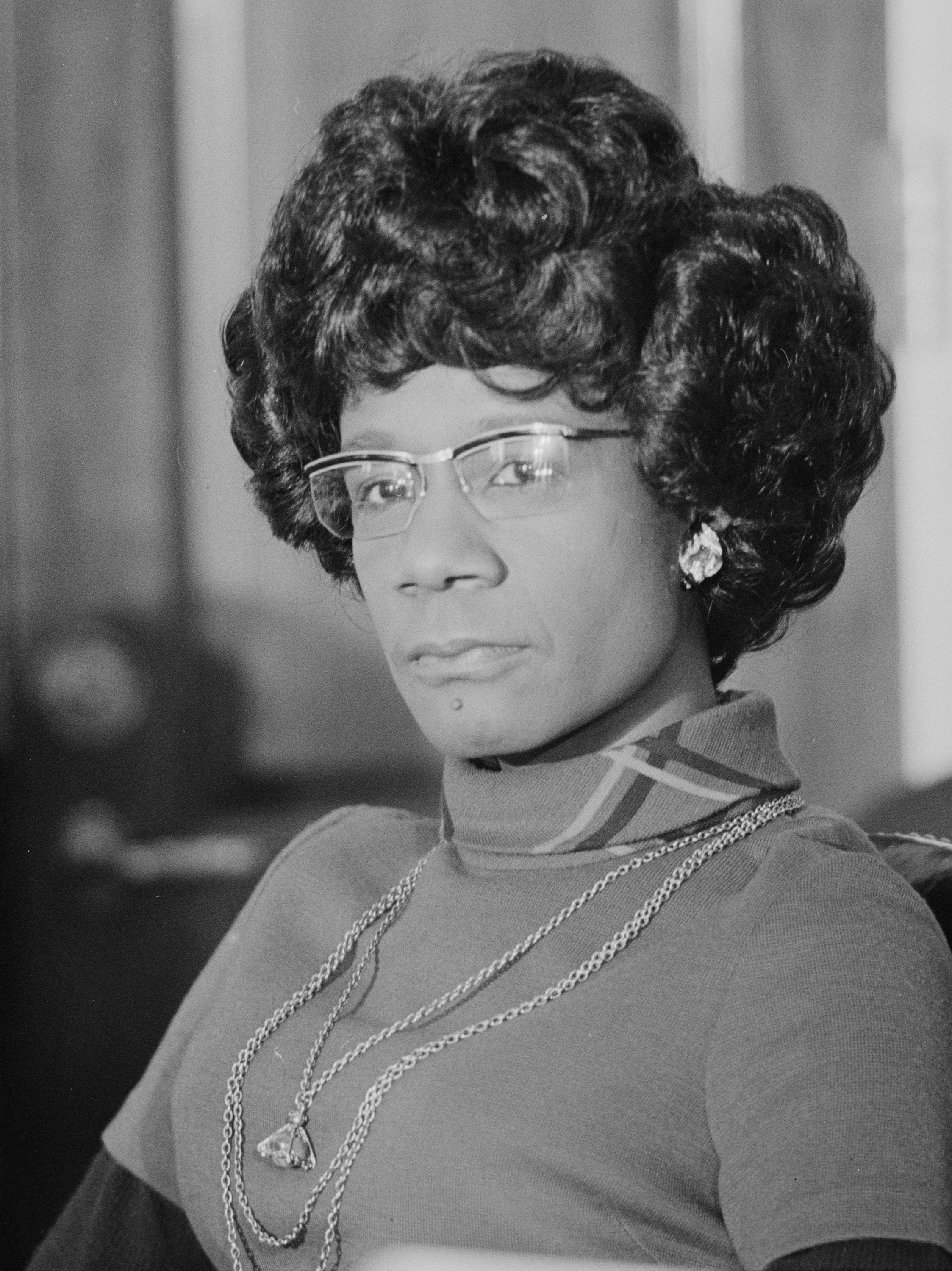 Shirley Chisholm, first African American woman to serve in the U.S. Congress