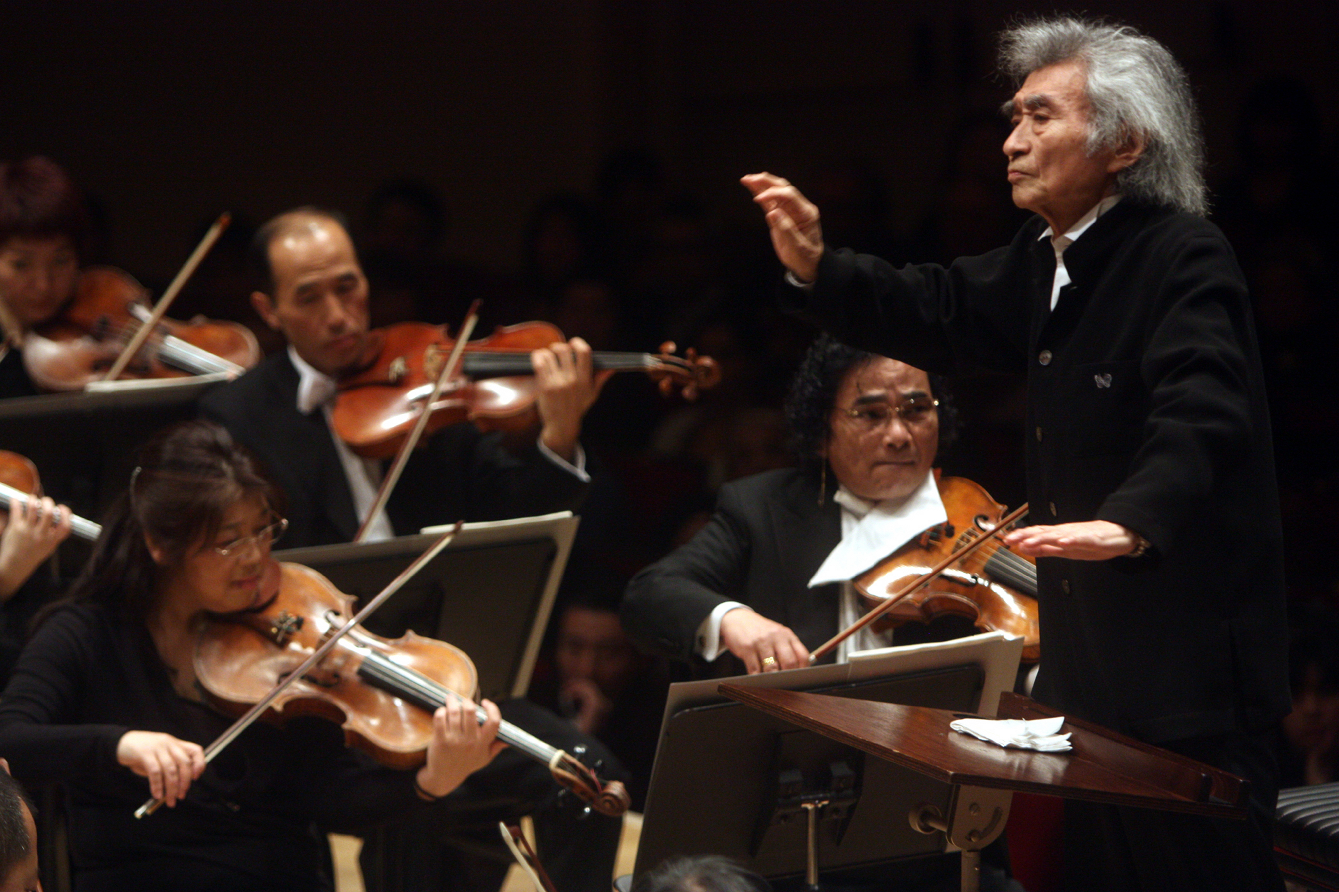 Japanese orchestra conductor Seiji Ozawa