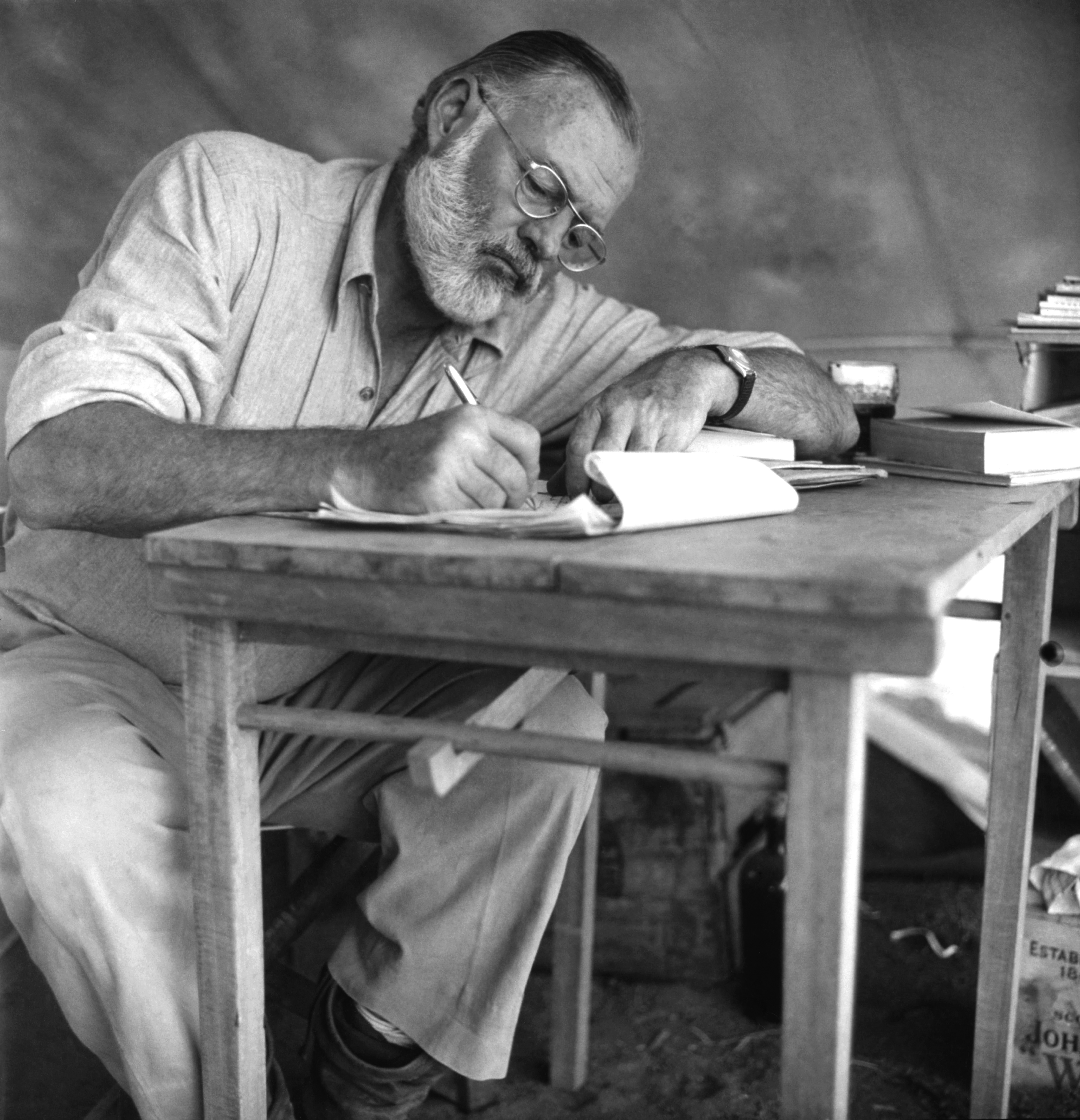 American writer Ernest Hemingway