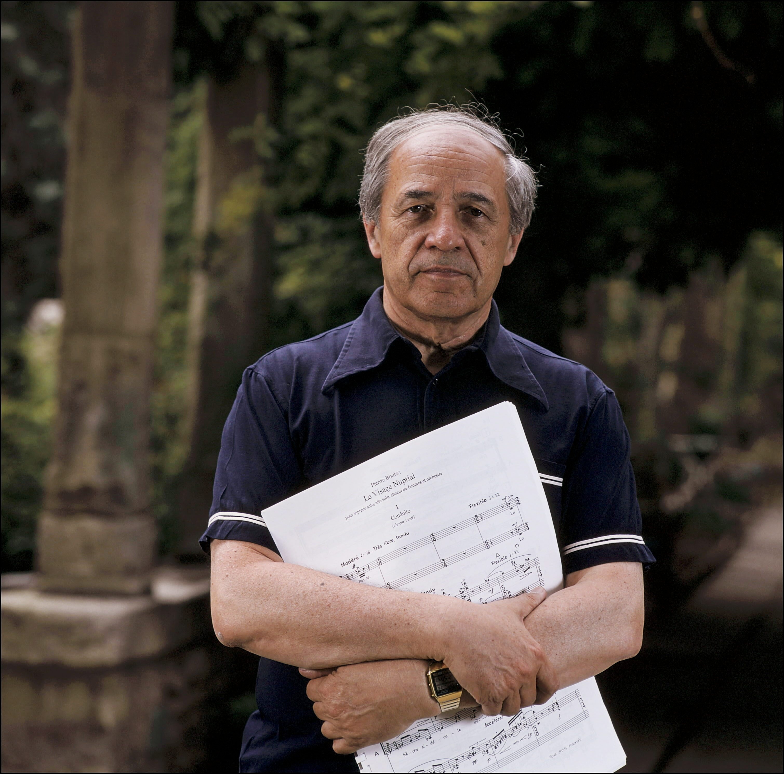 French composer and conductor Pierre Boulez