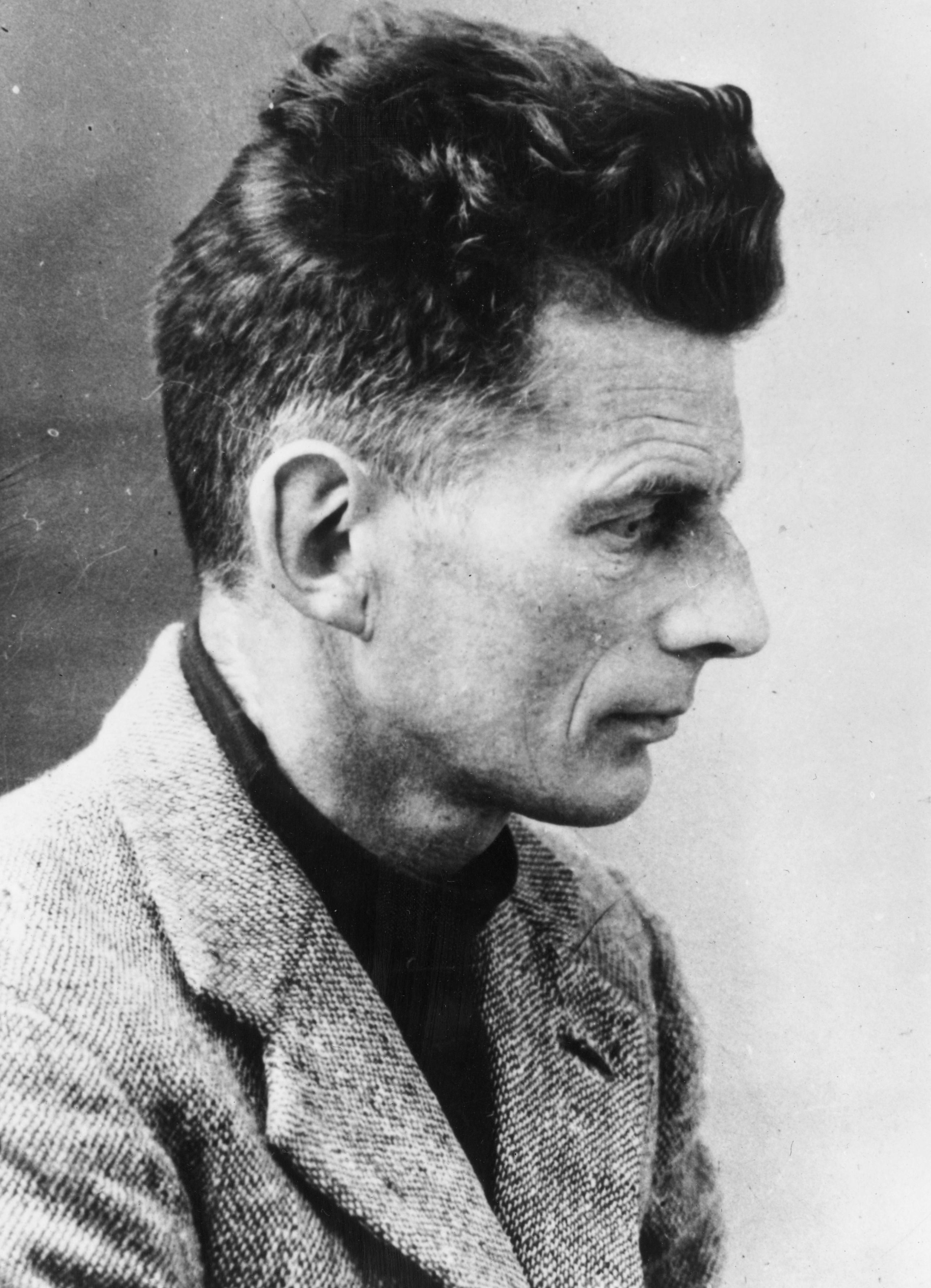 Irish author Samuel Beckett