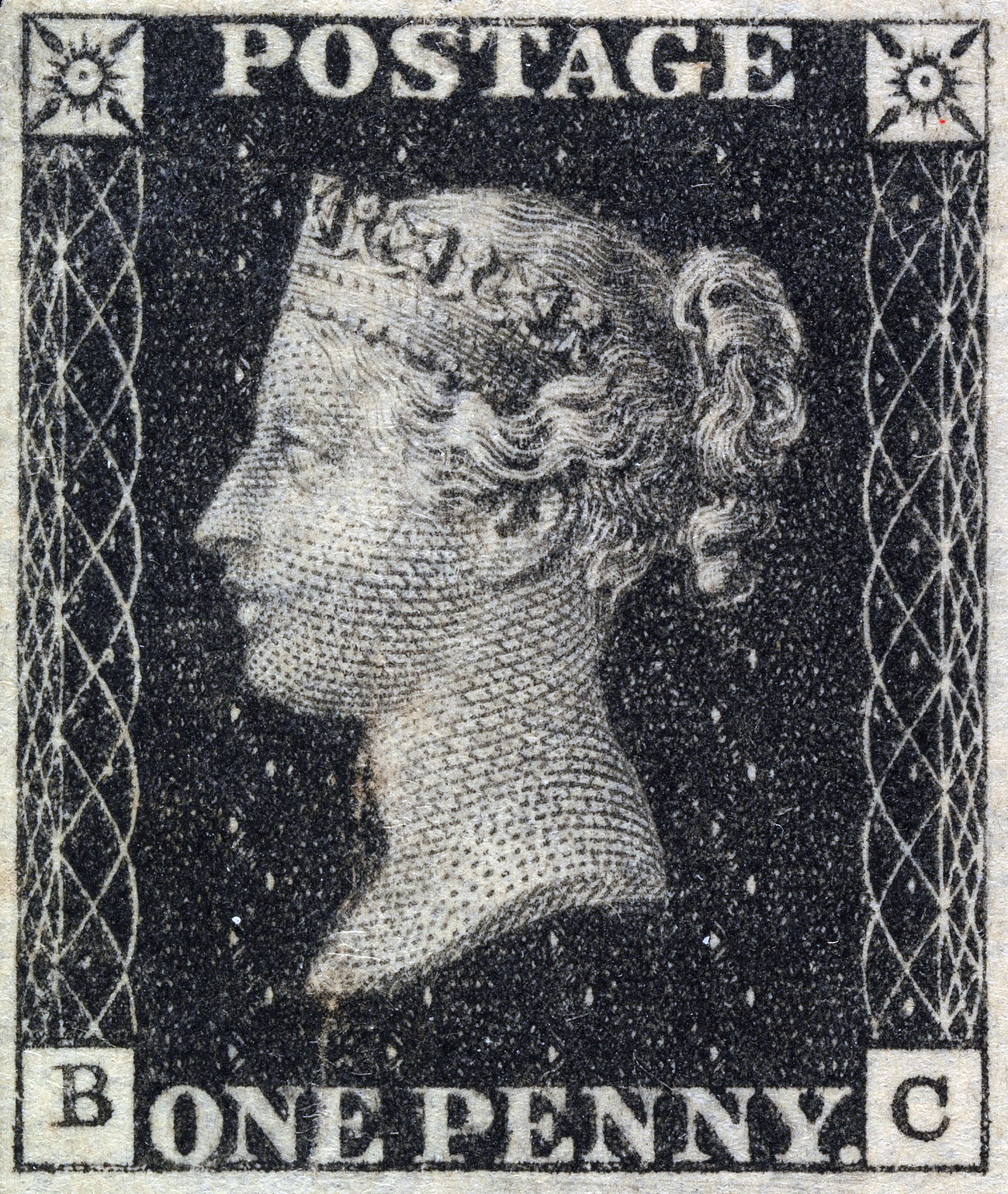 World's first postage stamp