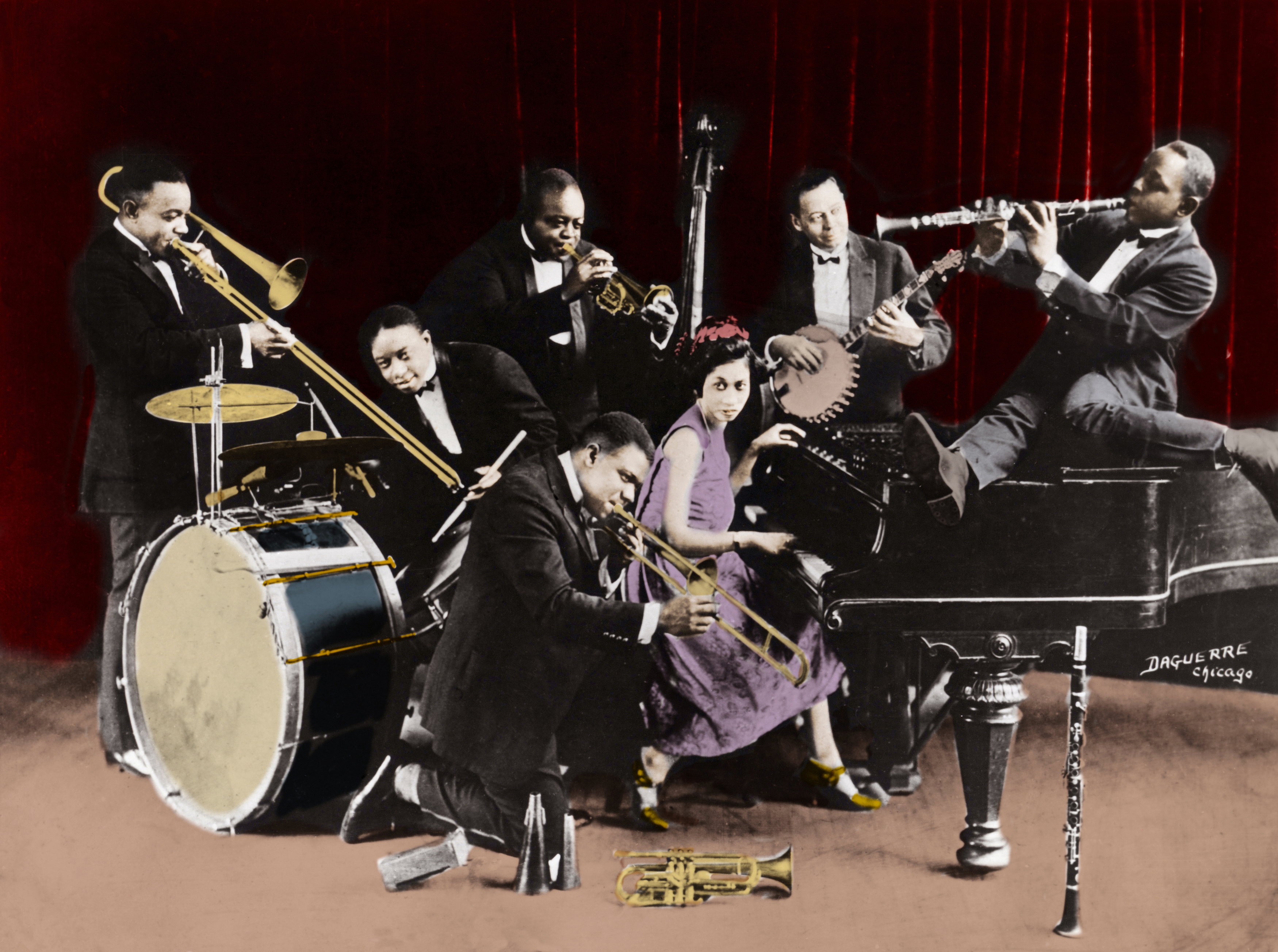 Louis Armstrong with the King Oliver's Creole Jazz Band