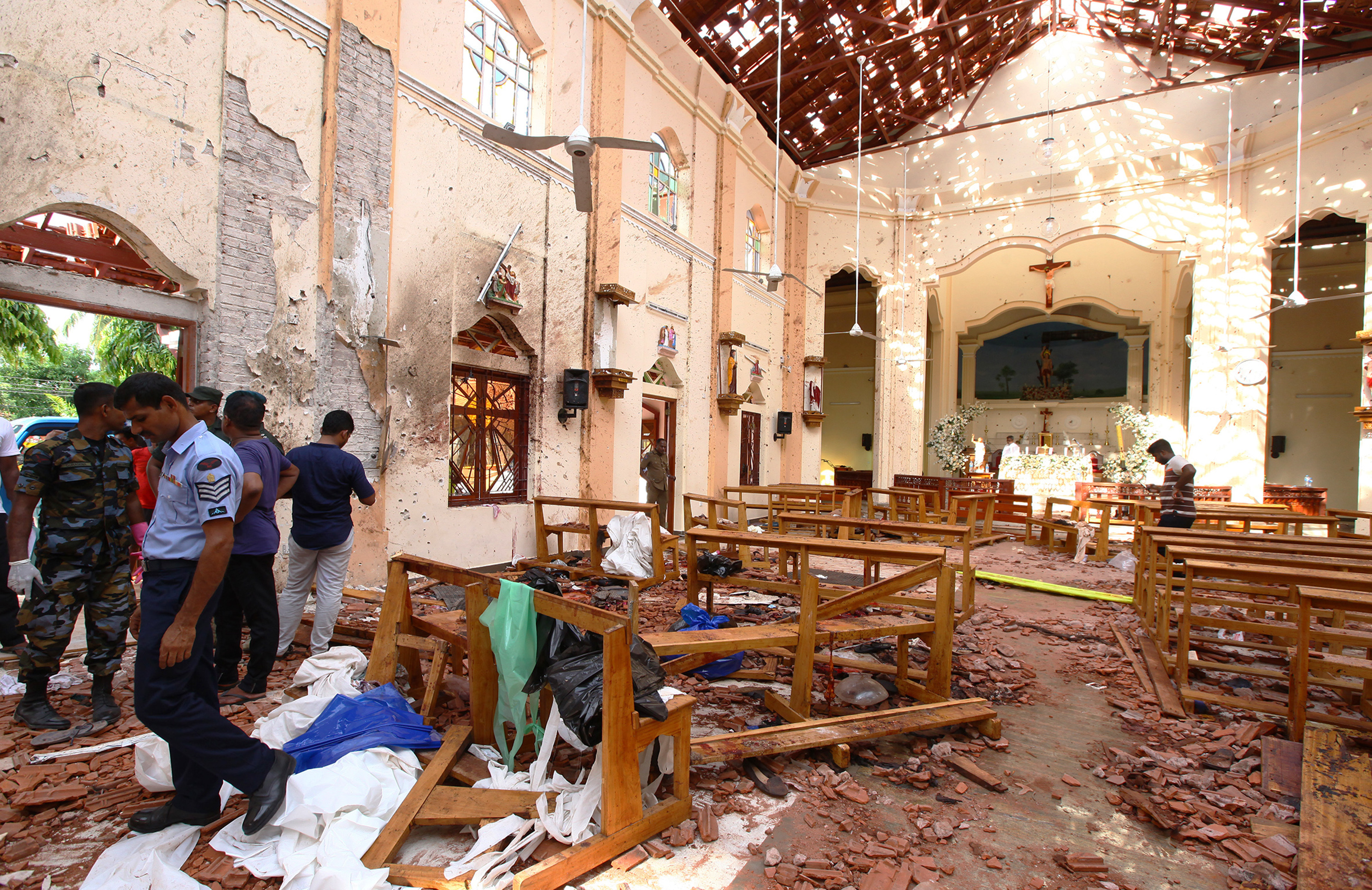 Sri Lanka church bombing in April 2019