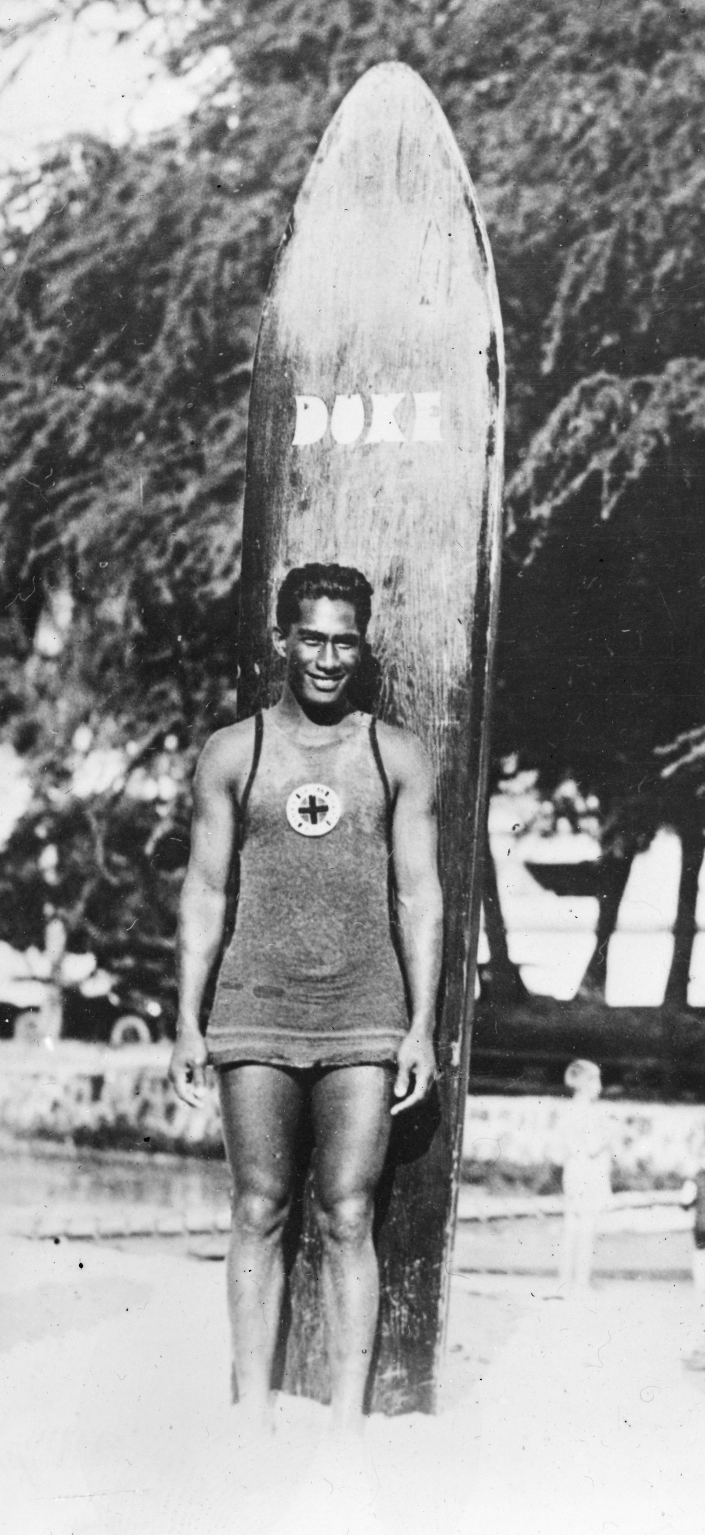 Hawaiian surfing pioneer Duke Kahanamoku