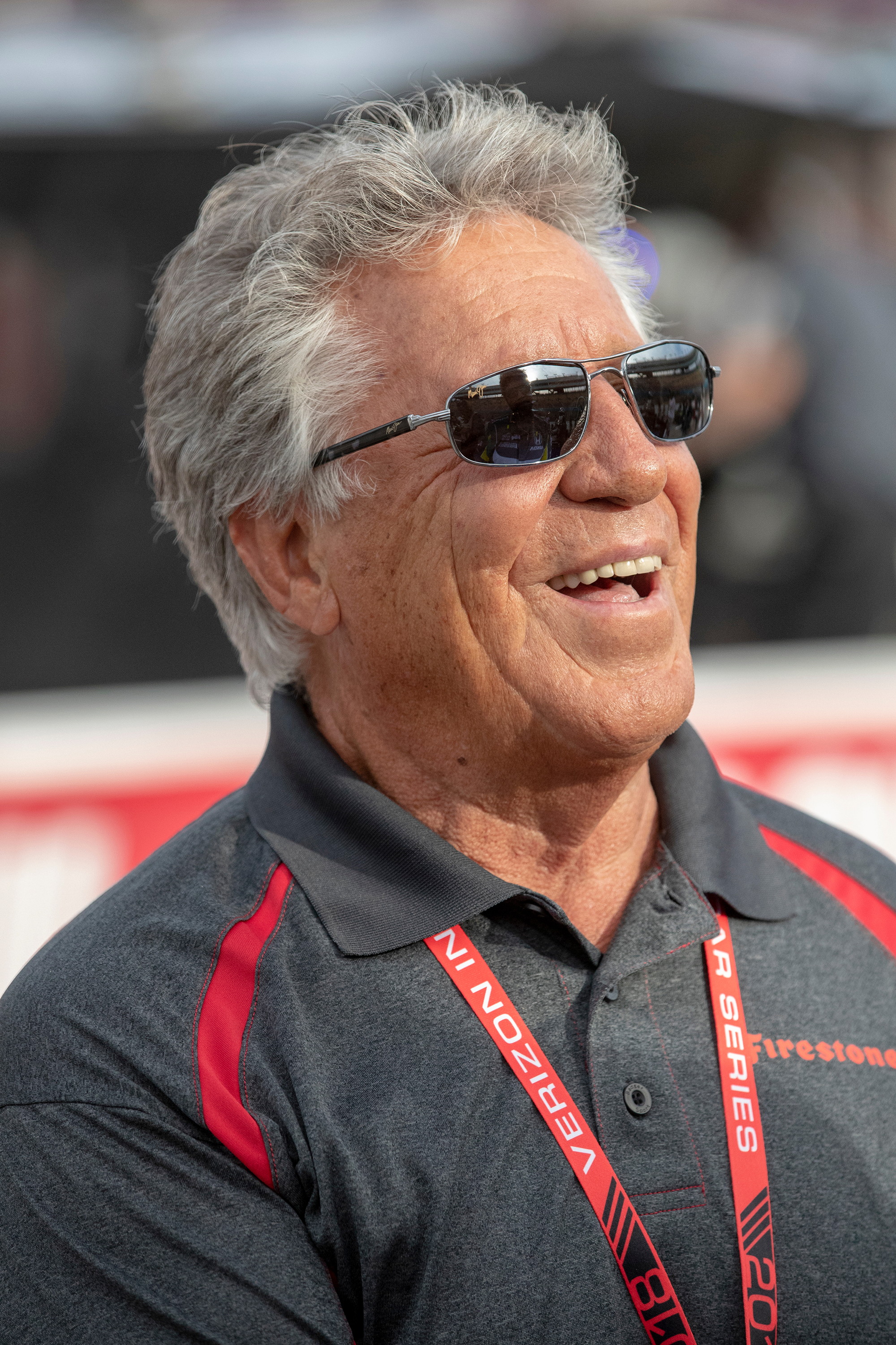 Italian-born race car driver Mario Andretti