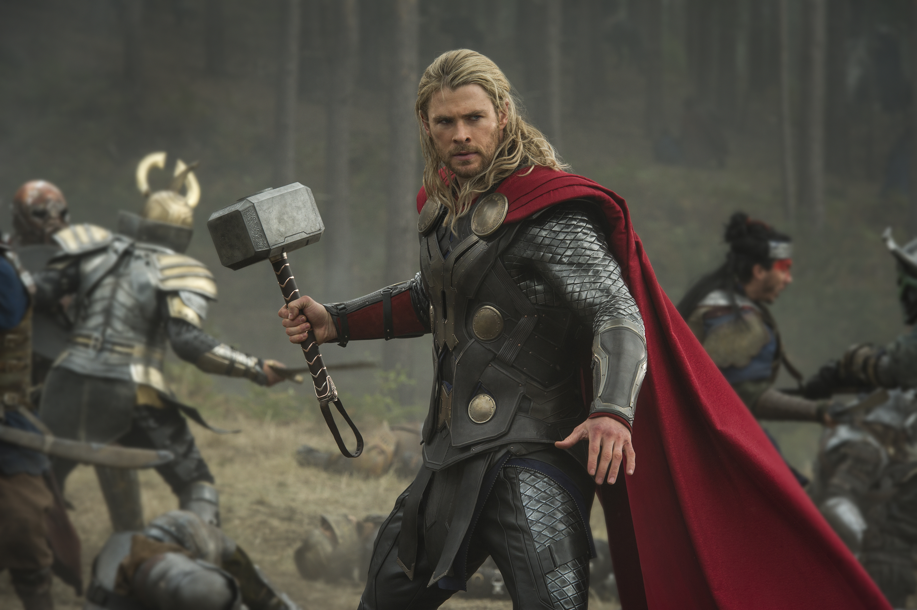 Chris Hemsworth as Thor in the movie Thor: The Dark World (2013)