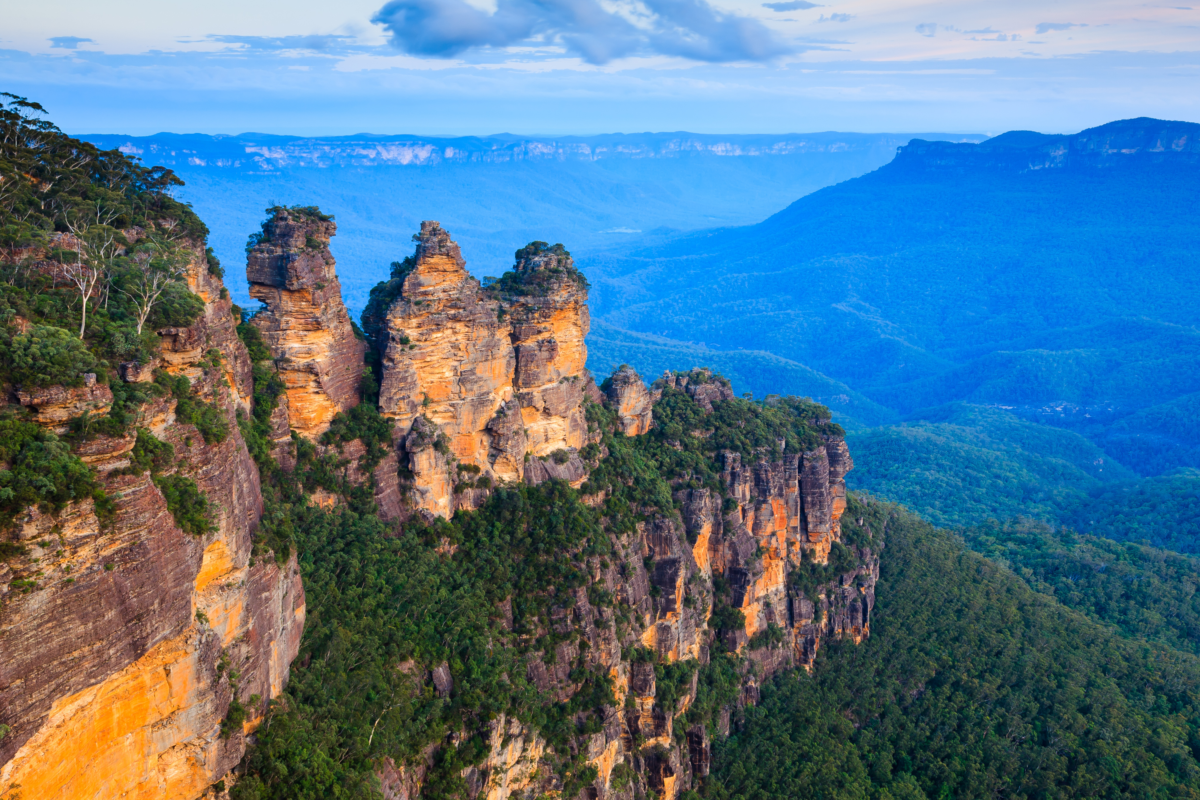 Three Sisters rock formation in the Blue Mountains, New South Wales, Australia