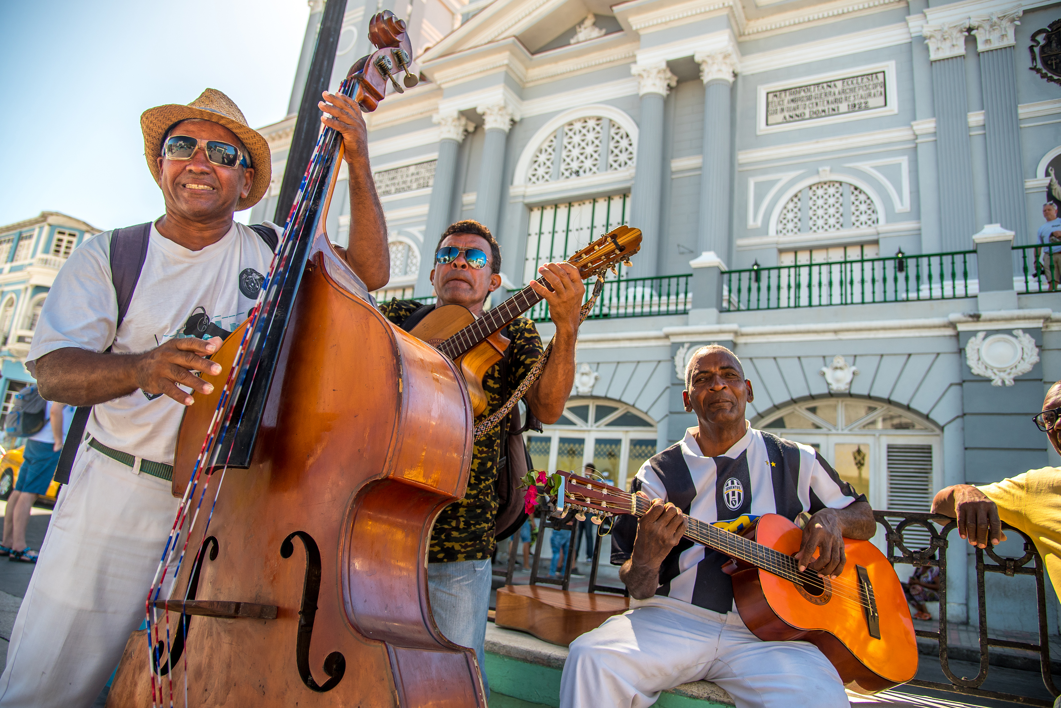 Street musicians in Santiago de Cuba