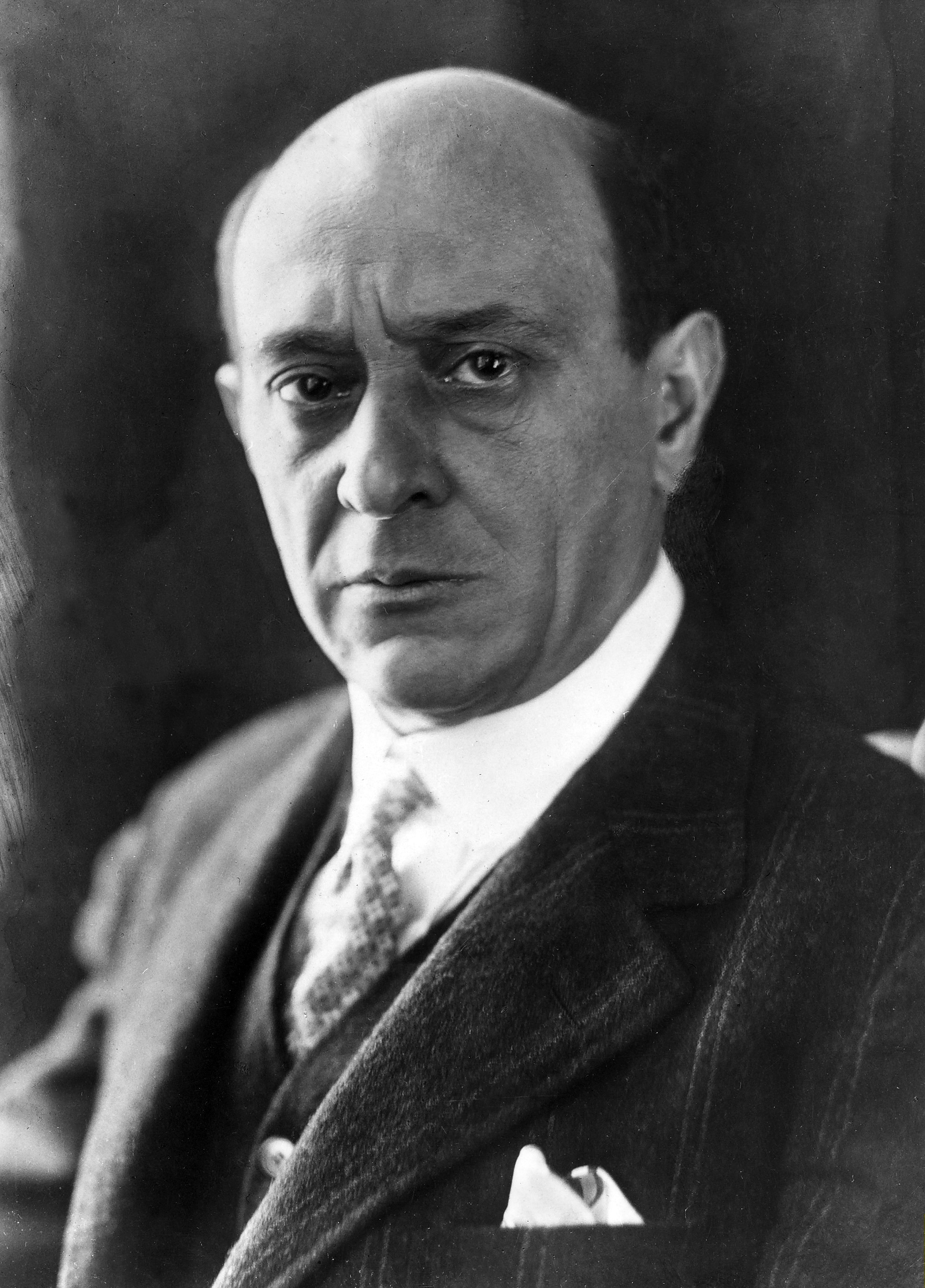 Austrian composer Arnold Schoenberg