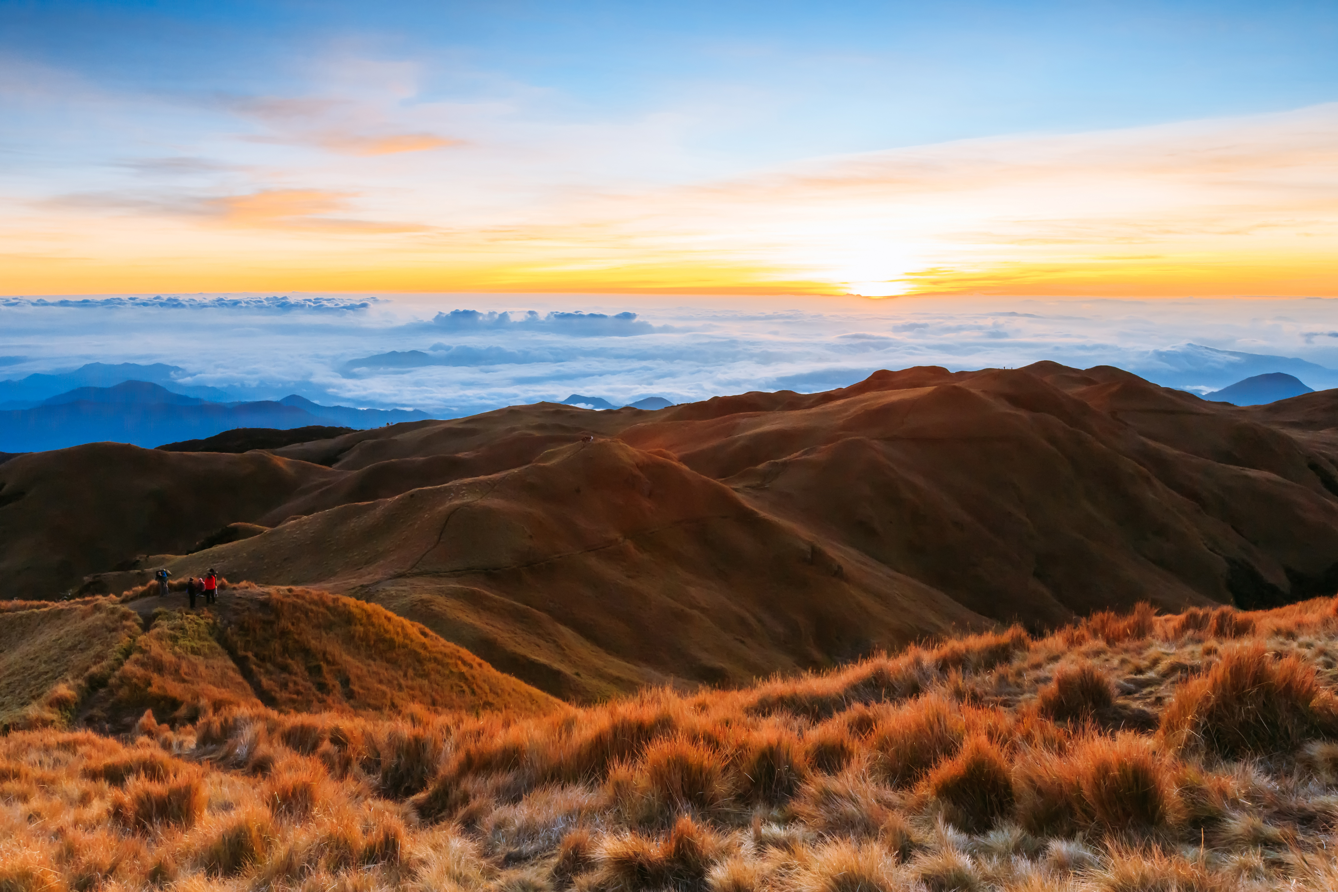 Mount Pulag on the island of Luzon, Philippines