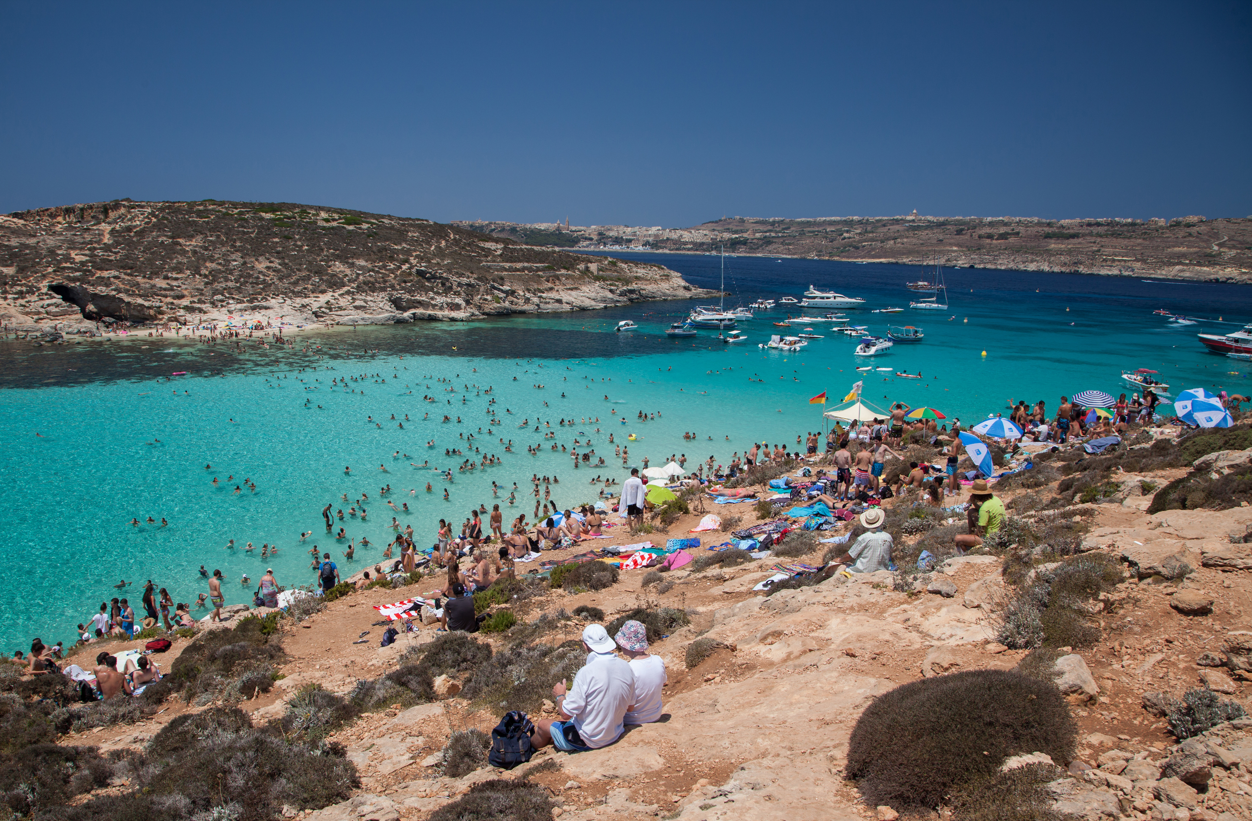 The Blue Lagoon in Comino, Malta