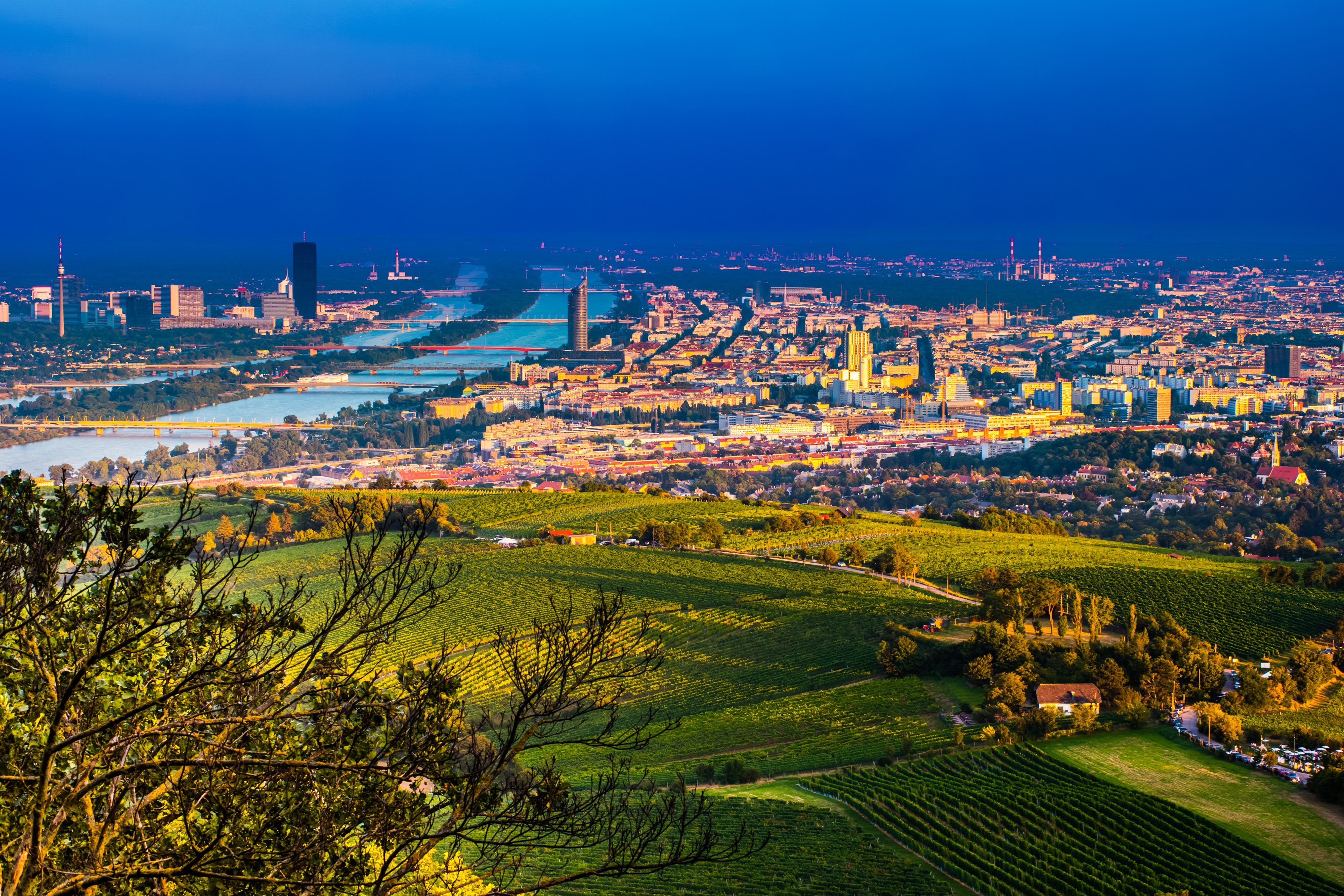 Skyline of Vienna, Austria 