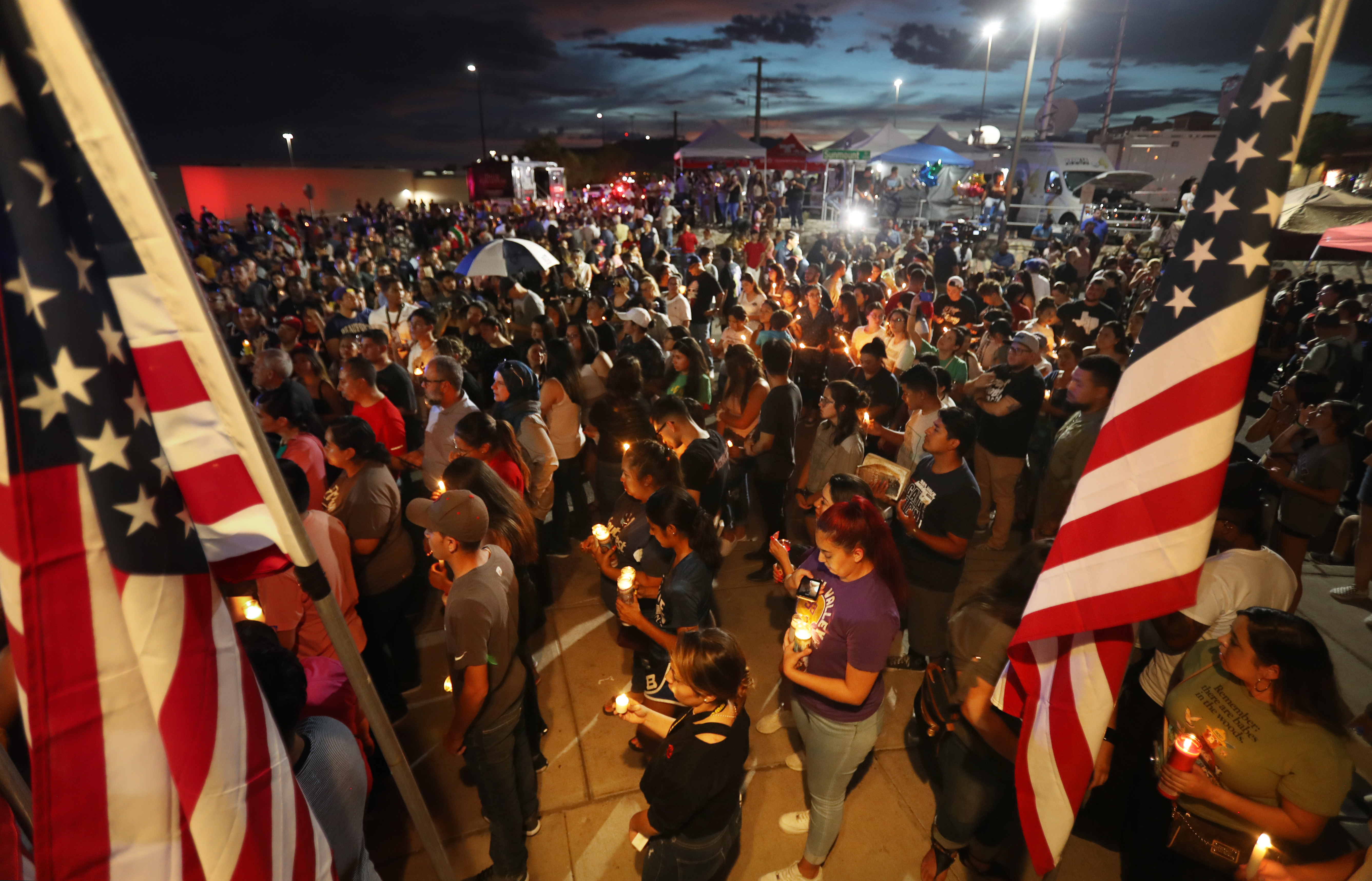 Vigil for the victims of the El Paso shootings of 2019