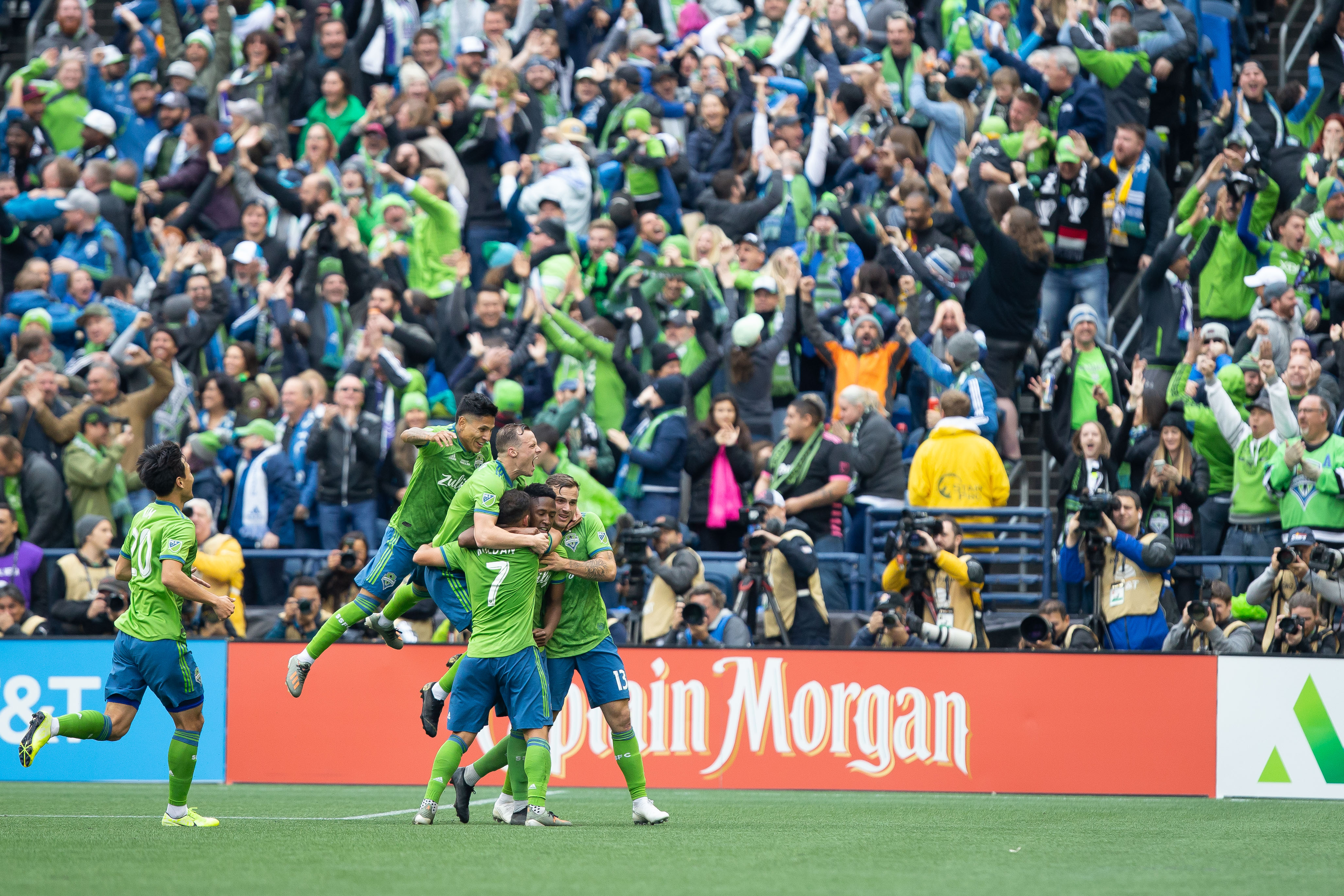 The Seattle Sounders win MLS Cup