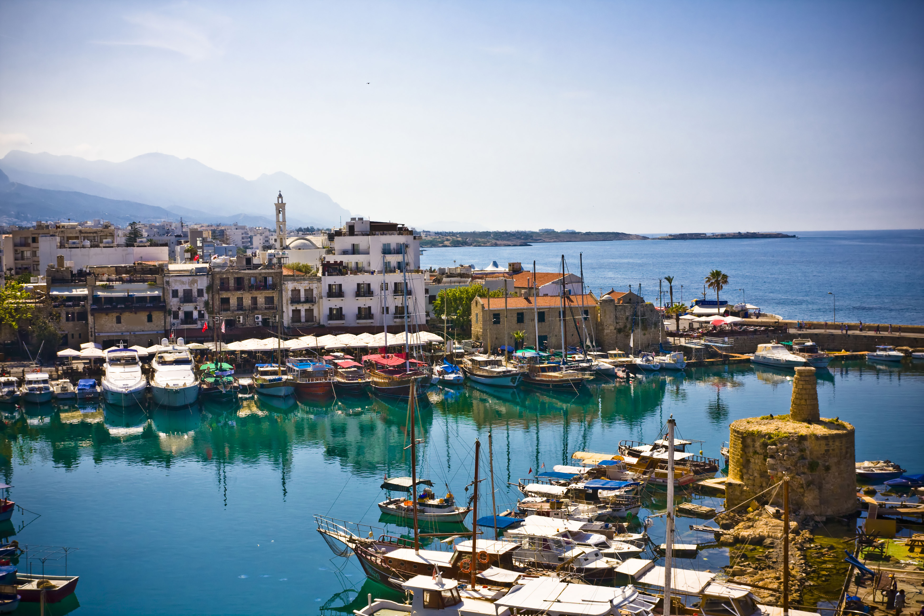 Marina of Kyrenia in Northern Cyprus