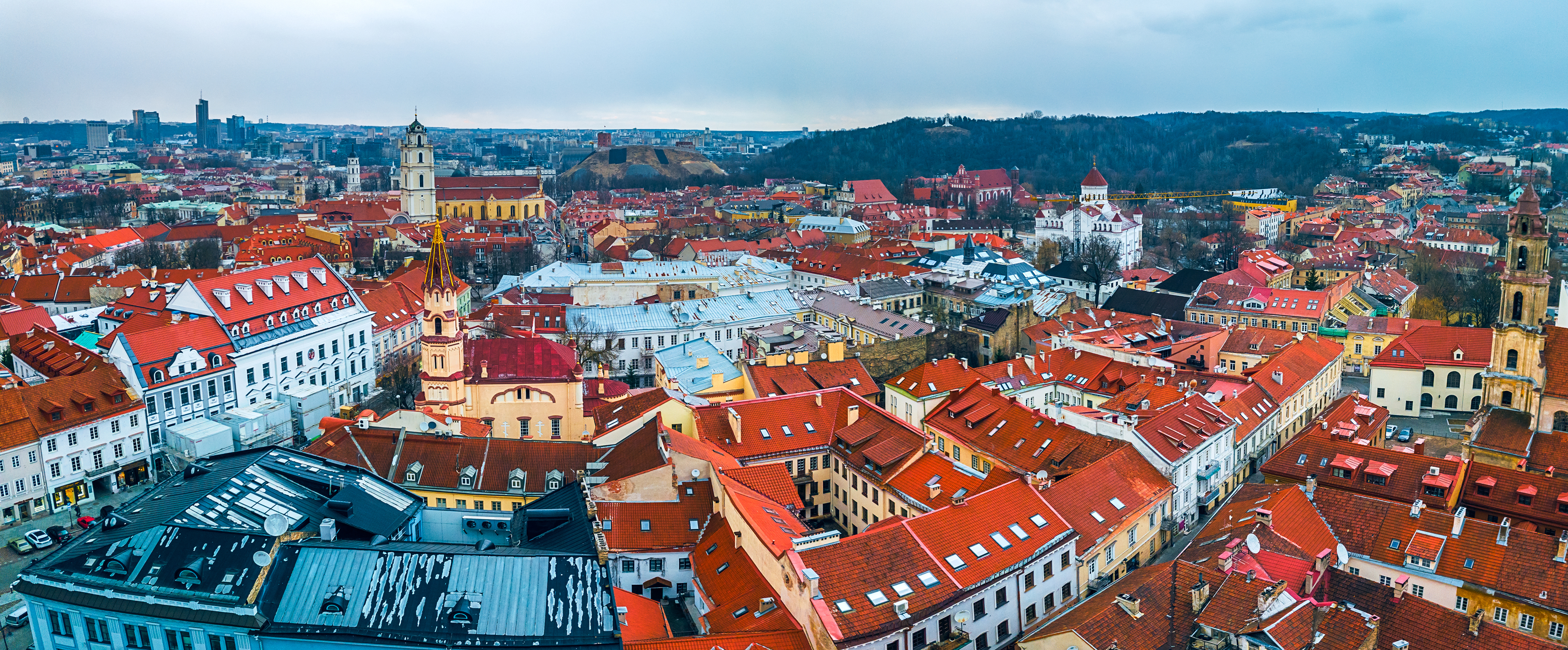 Skyline of Vilnius, Lithuania